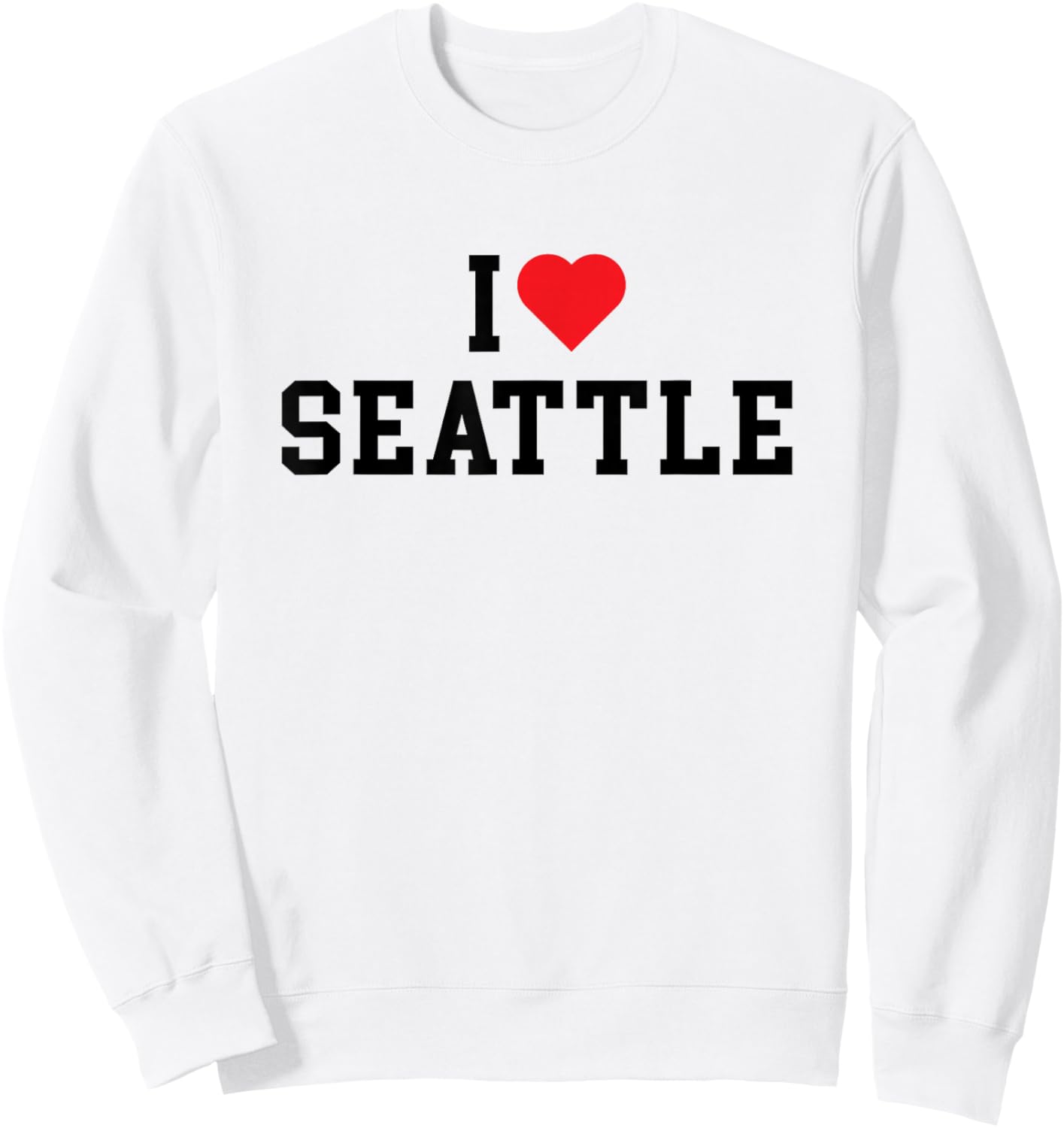 Seattle - I Love Seattle - Classic Sweatshirt - Sweatshirt | White