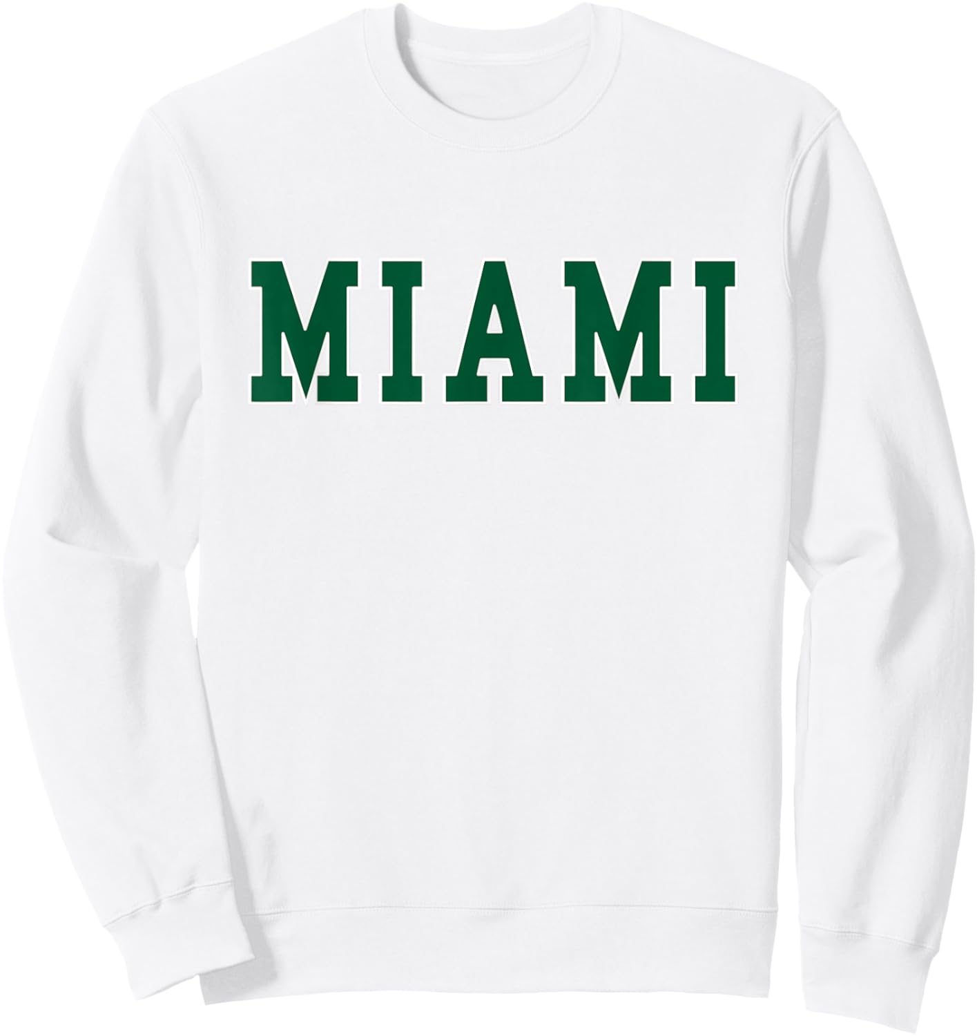 MIAMI - Throwback Design - Classic Sweatshirt - Sweatshirt | White