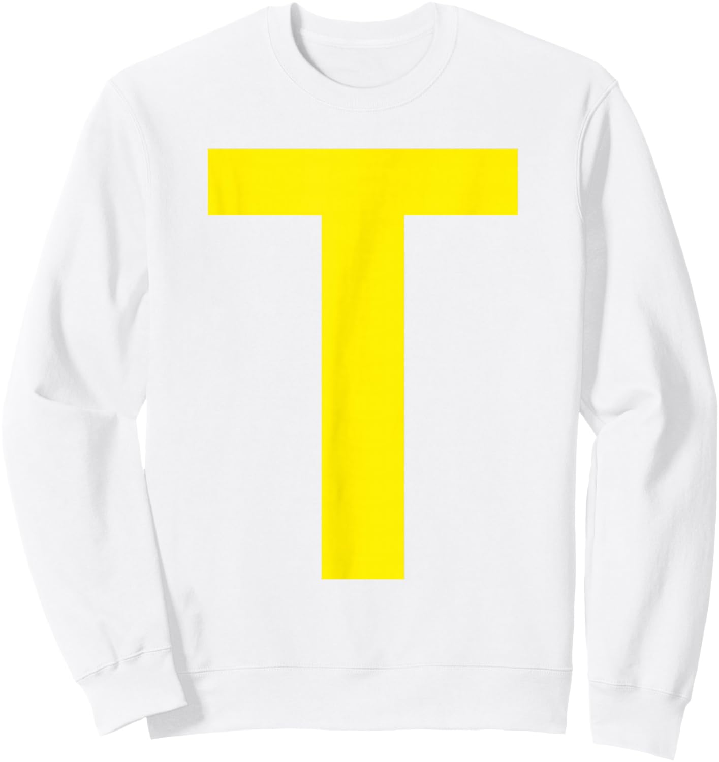Letter T Funny Chipmunk Group Halloween Thanksgiving Costume Sweatshirt - Sweatshirt | White