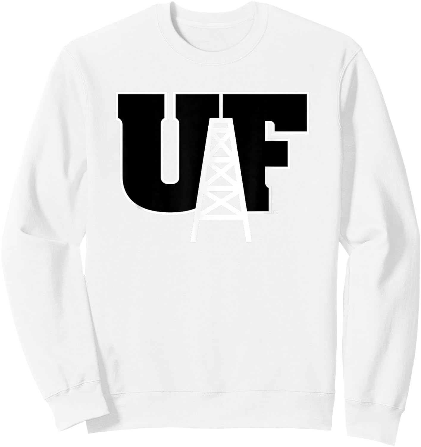 University of Findlay Oilers UF Derrick Logo Sweatshirt - Sweatshirt | White