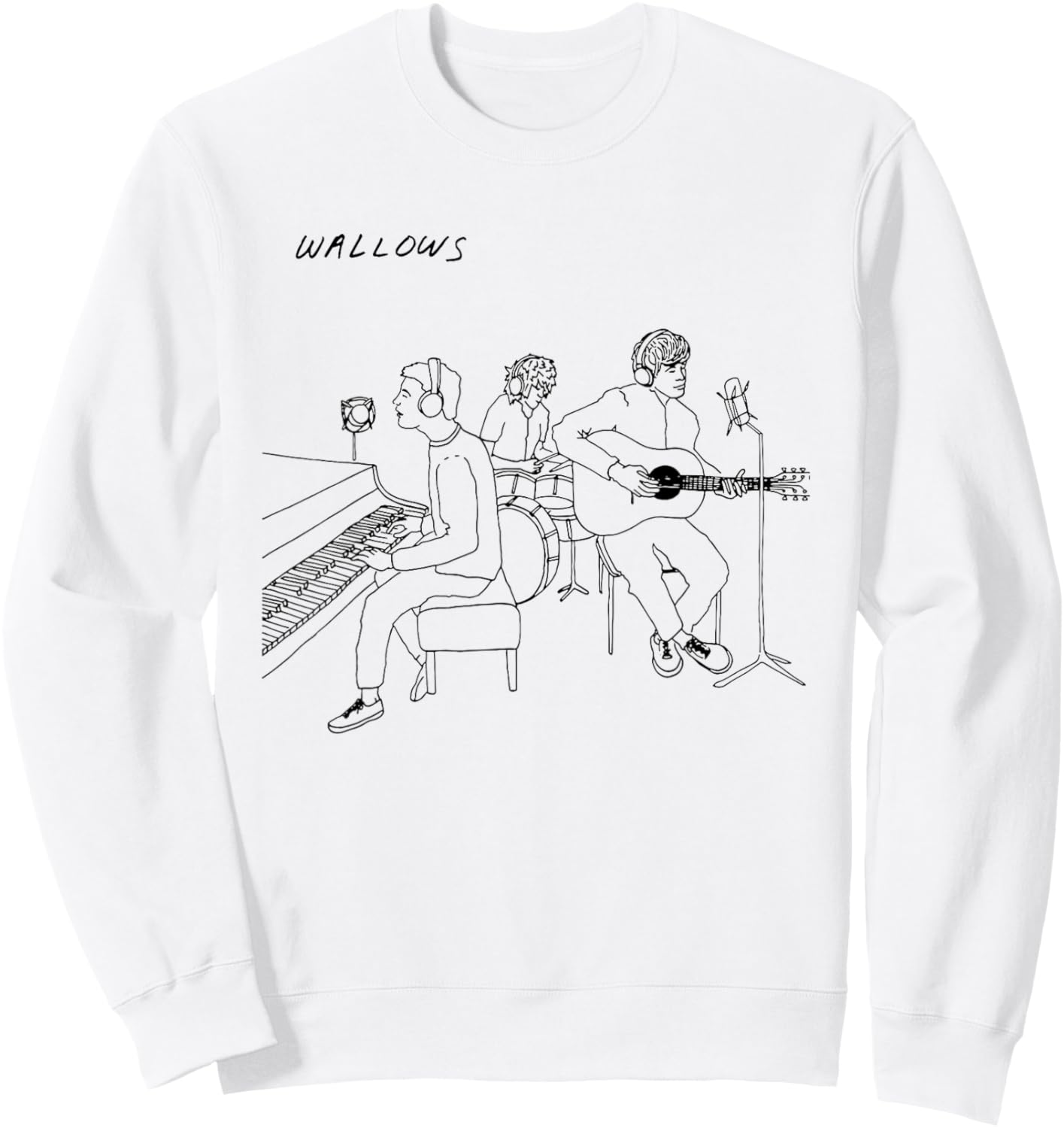 WL line art Sweatshirt - Sweatshirt | White