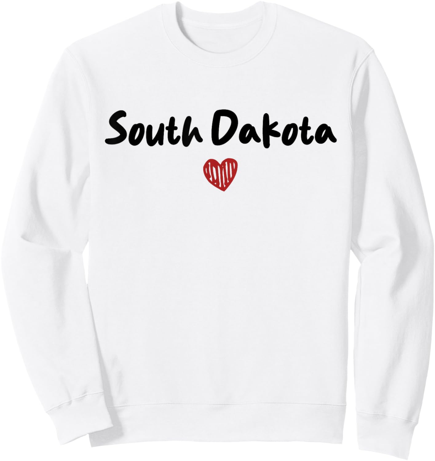 South Dakota - I Love South Dakota - Classic Sweatshirt - Sweatshirt | White
