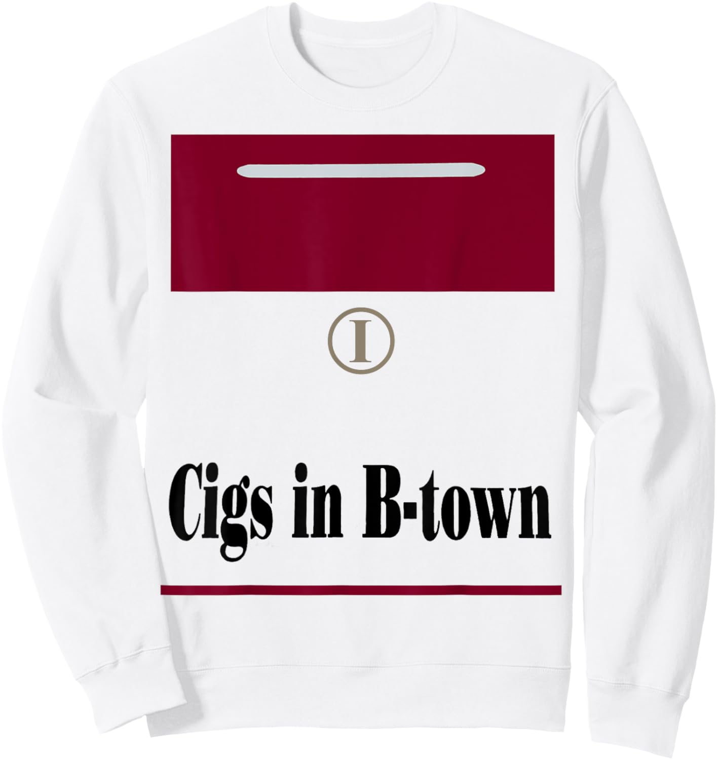 Cigs in B-town - Coach Cig Sweatshirt - Sweatshirt | White