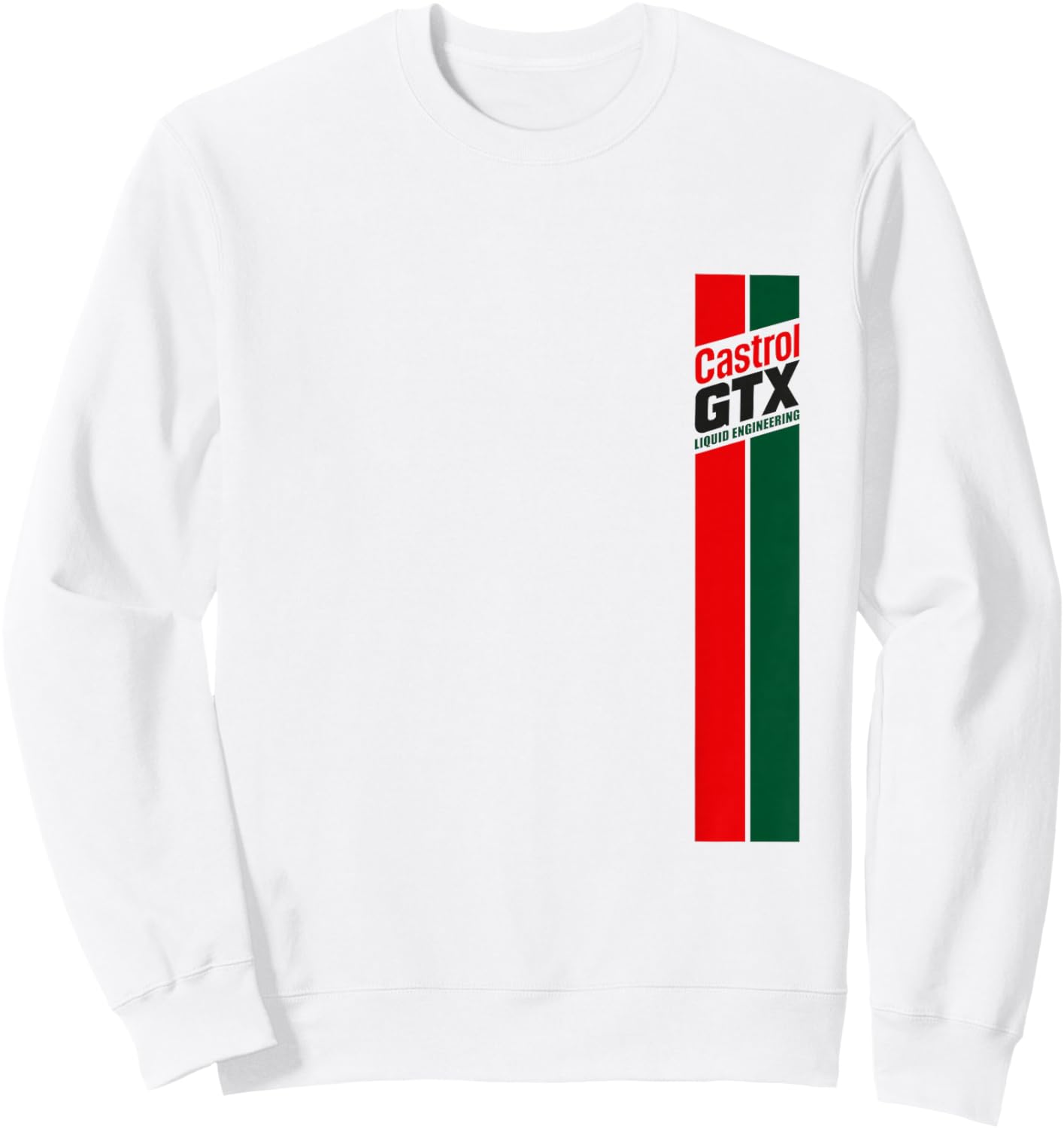 Catrol GTX Stripe Liquid Engineerig Classic Logo PAPL1300 Sweatshirt - Sweatshirt | White