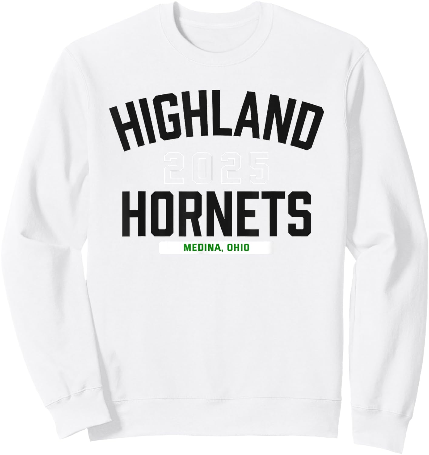 Highland Hornets Medina, Ohio 2025 Sweatshirt - Sweatshirt | White