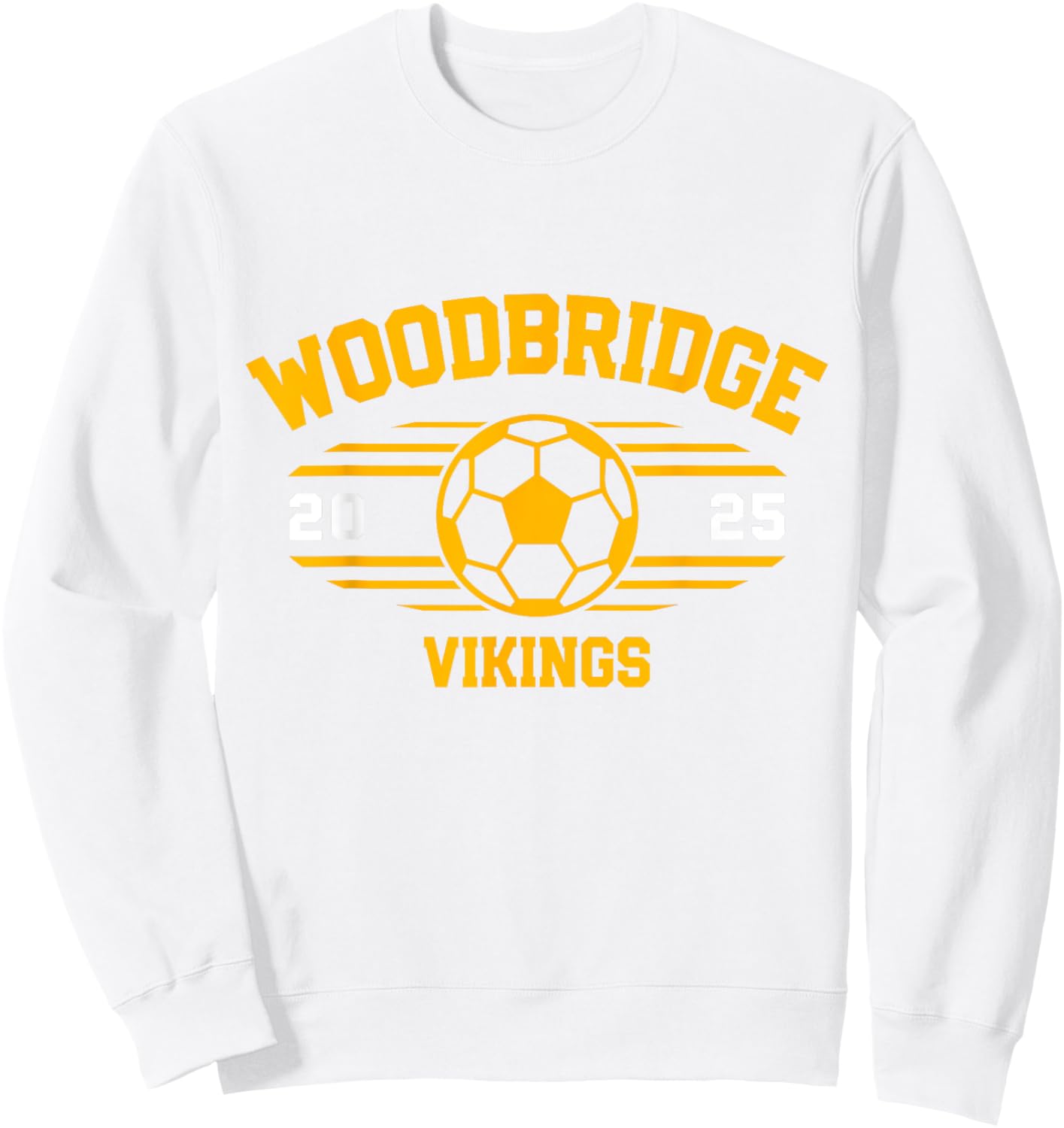 Woodbridge Vikings Soccer Ball 2025 Sweatshirt - Sweatshirt | White
