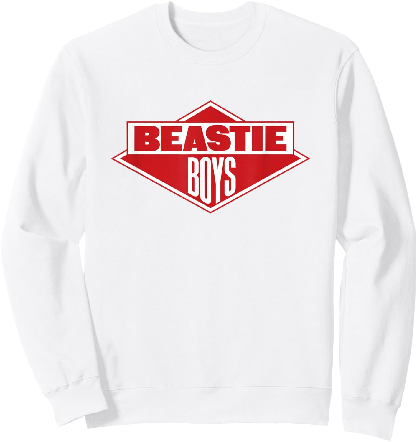Official Beastie Boys Red Diamond Logo Sweatshirt - Sweatshirt | White