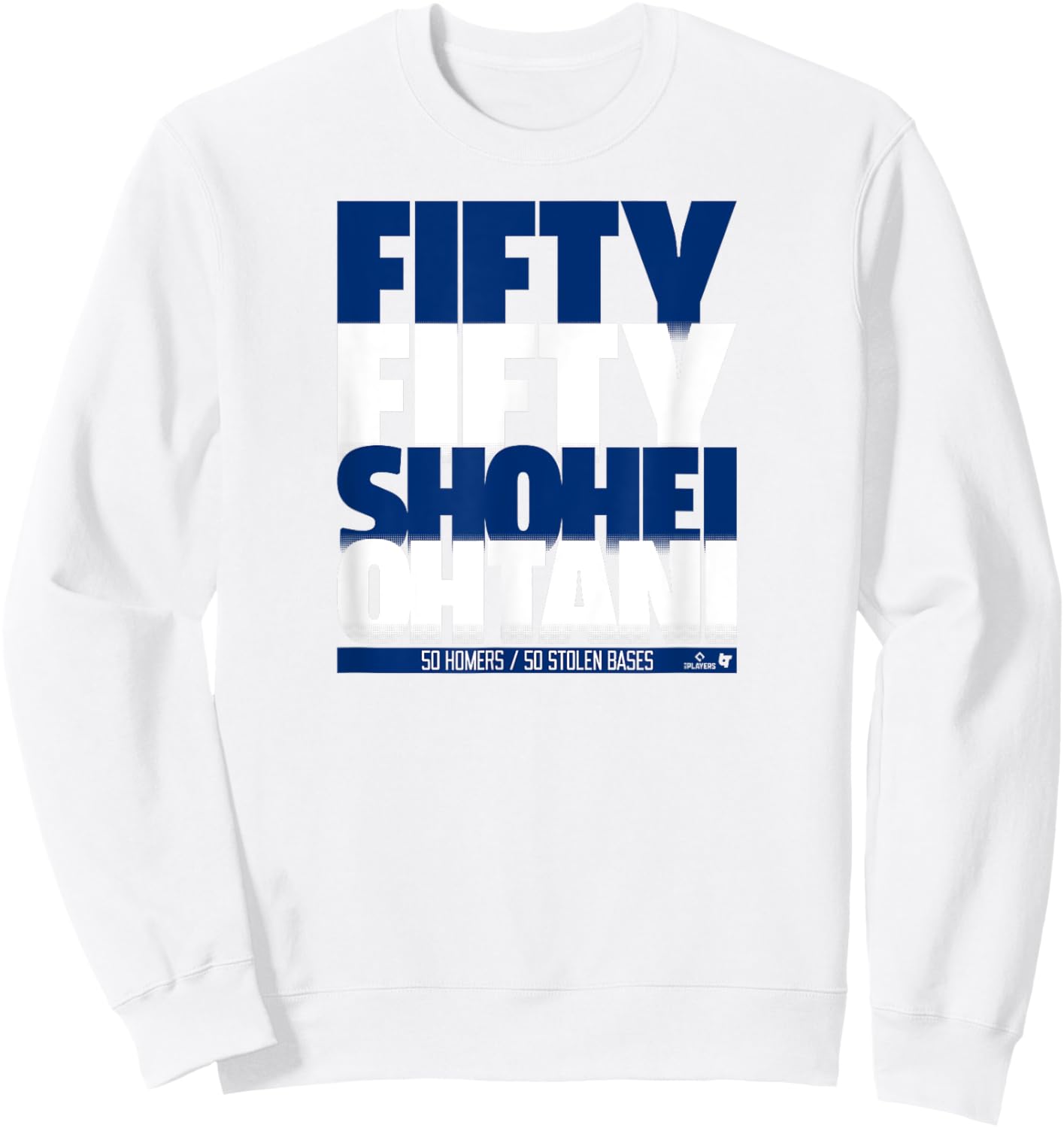 Shohei Ohtani - 50/50 Stack - Los Angeles Baseball Sweatshirt - Sweatshirt | White