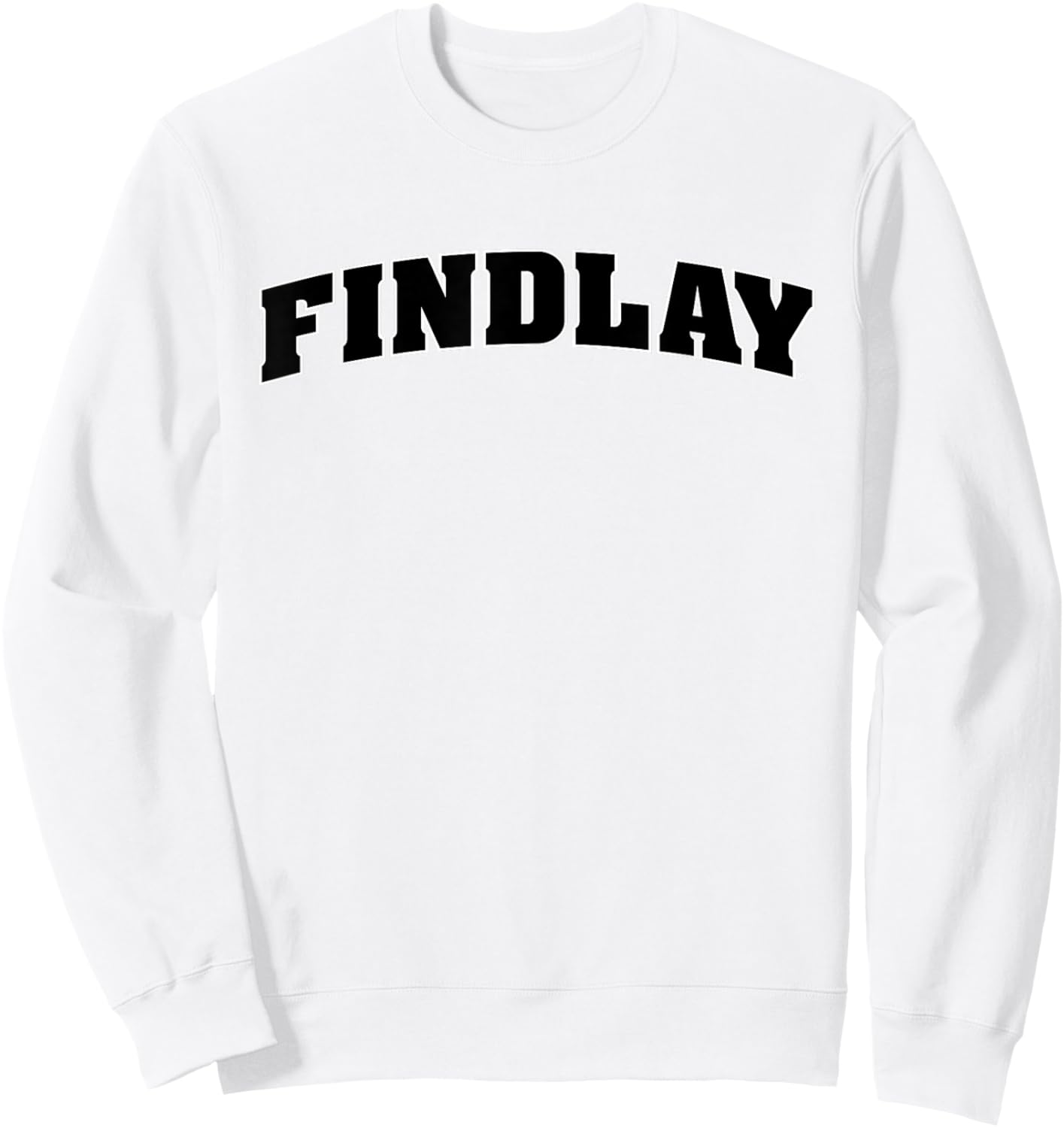 University of Findlay Oilers Block Text Logo Sweatshirt - Sweatshirt | White