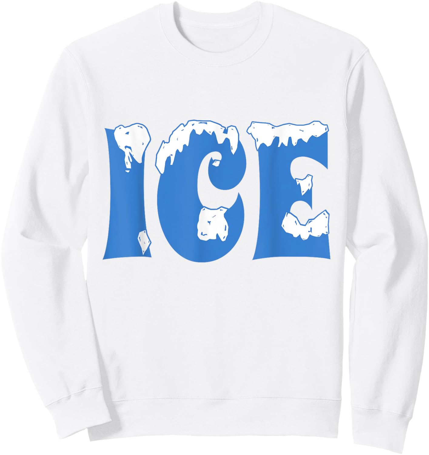 Funny Ice Shirt Halloween Costume Couples Ice Ice Sweatshirt - Sweatshirt | White