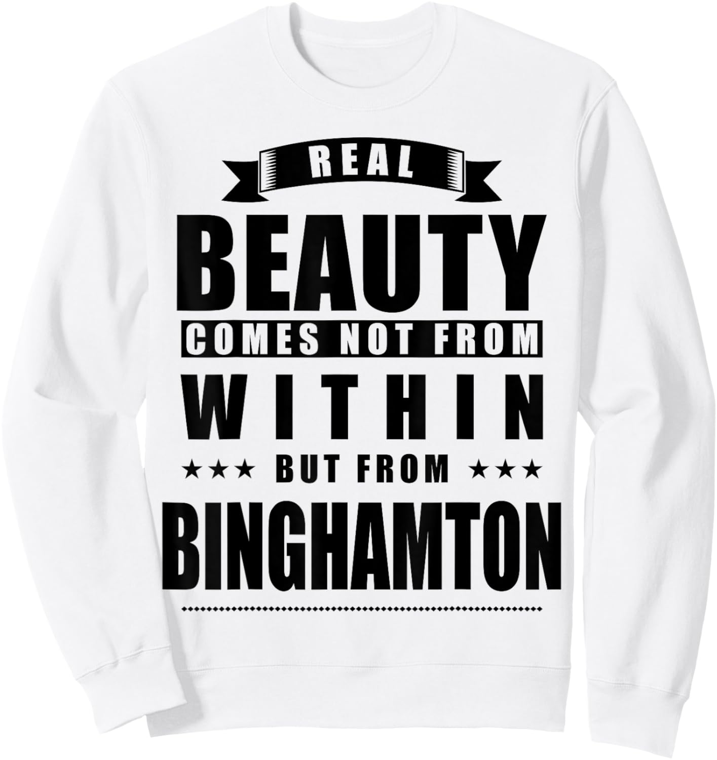 Binghamton - Funny Personalized City Gift Sweatshirt - Sweatshirt | White