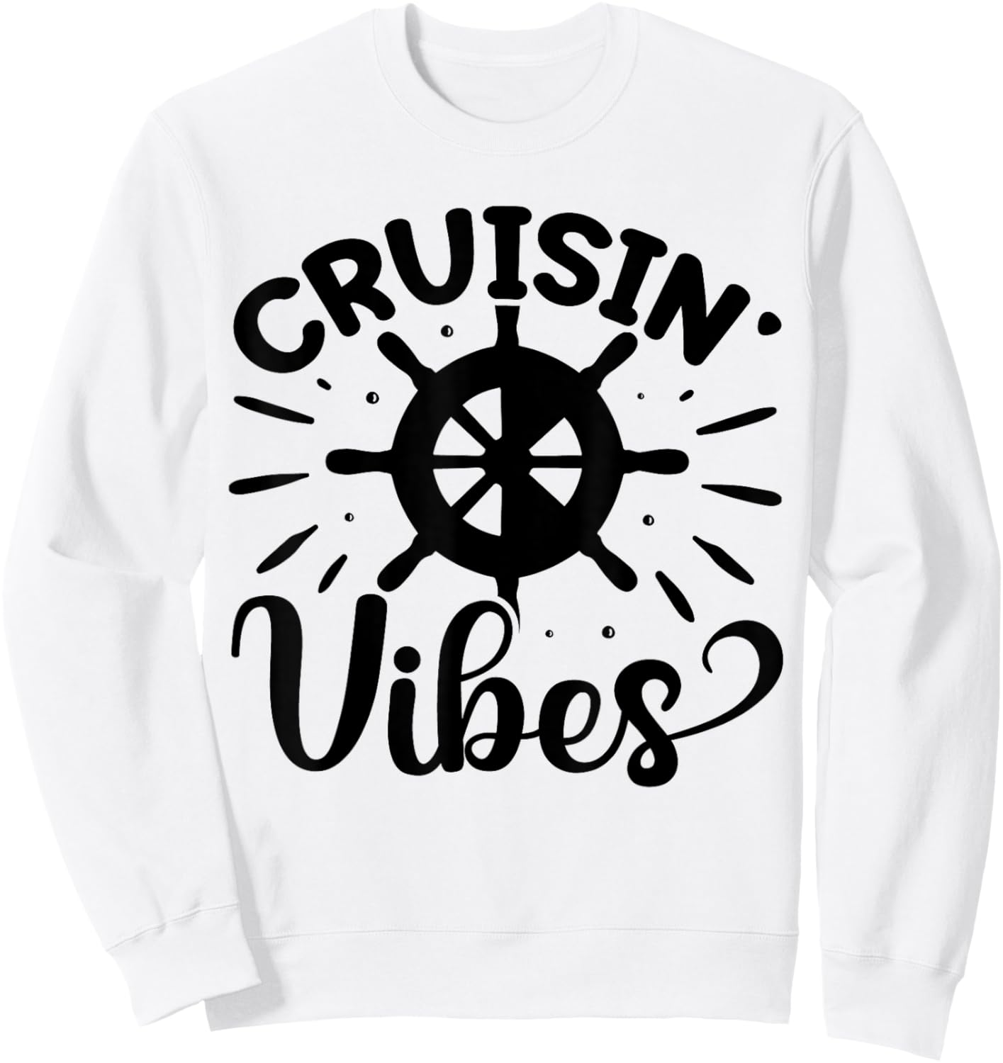 Cruisin Vibes Sweatshirt - Sweatshirt | White