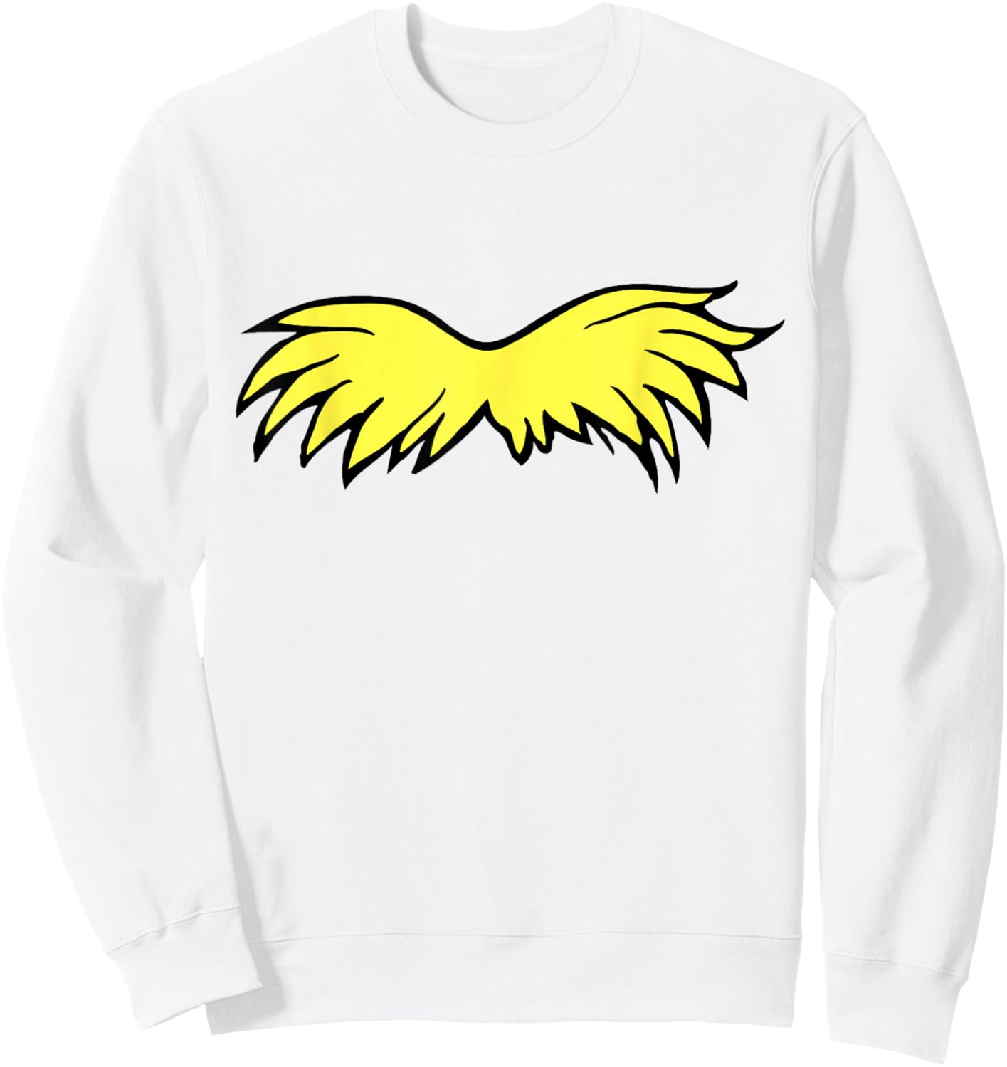 Dr. Seuss The Lorax - Lorax Mustache Sweatshirt - Sweatshirt | White