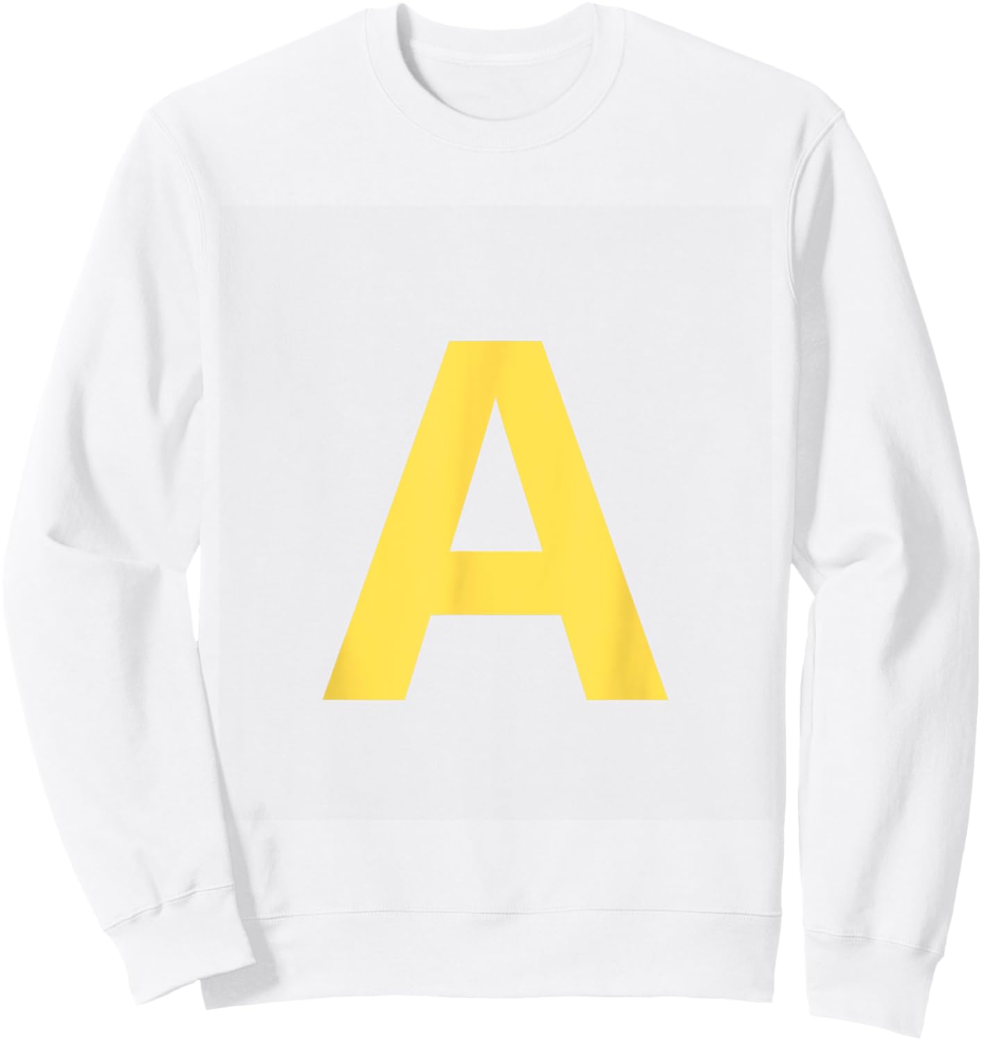 Yellow Letter A Red Halloween Party Costume Kids Sweatshirt - Sweatshirt | White