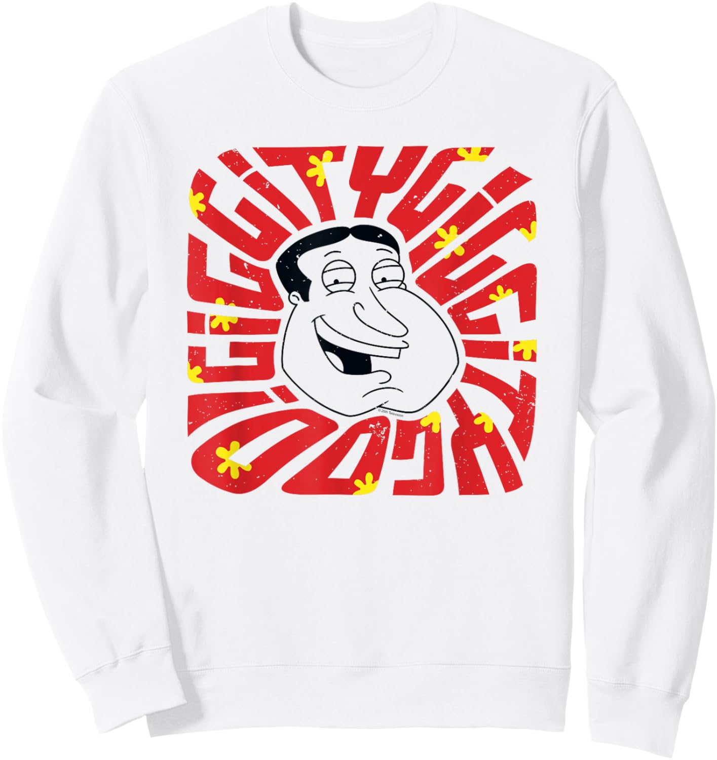 Family Guy Quagmire Groovy Giggity Giggity Goo Funny Cartoon Sweatshirt - Sweatshirt | White
