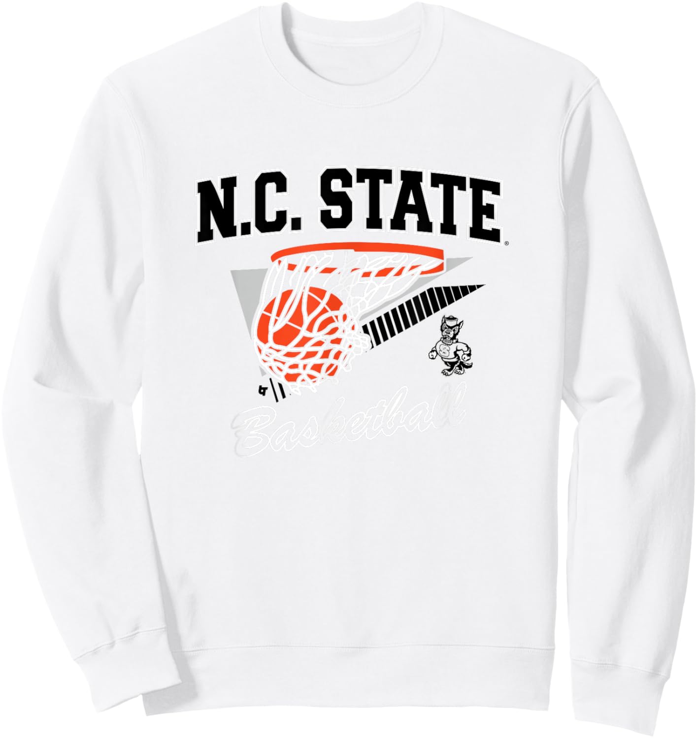 NC State Basketball Sweatshirt - Sweatshirt | White