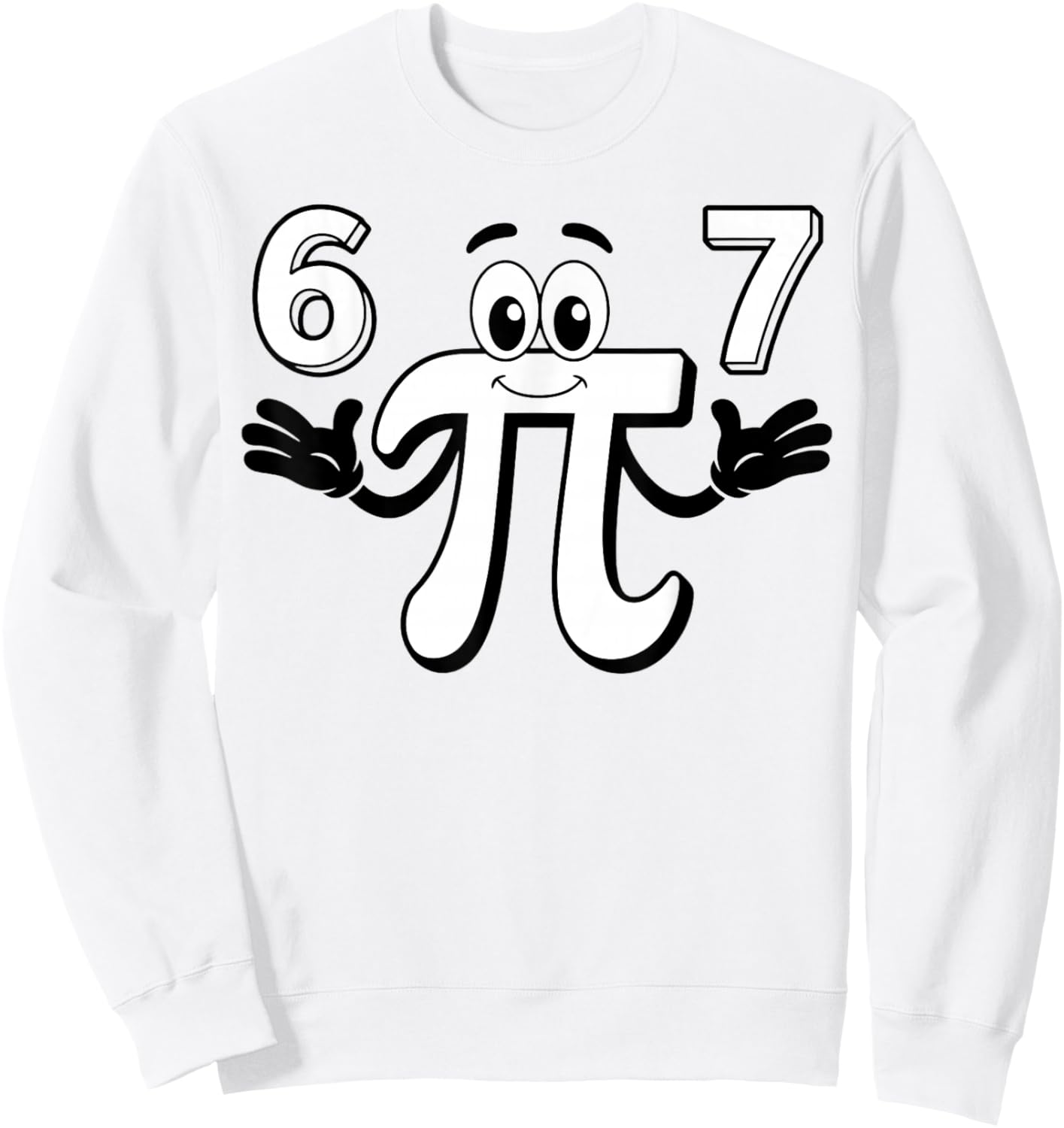 Funny 3.14 Pi Day Meme Math Design for Geeks and Students T-Shirt - Sweatshirt | White
