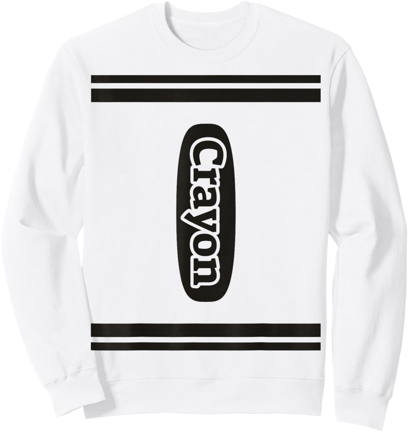 J. Walker Crayon Group Costume - Kids & Adults - Grey - Short Sleeve - Classic Fit - Polyester 100% Sweatshirt - Sweatshirt | White