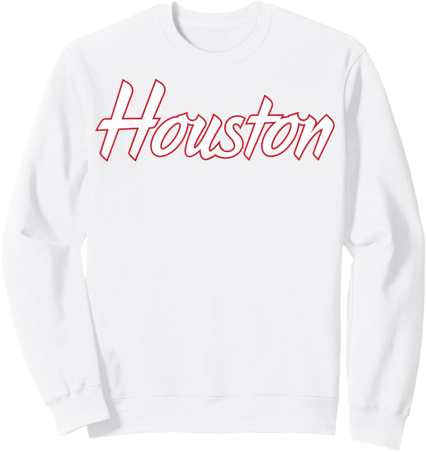 University of Houston | Houston Blue Collection Script Text Sweatshirt - Sweatshirt | White