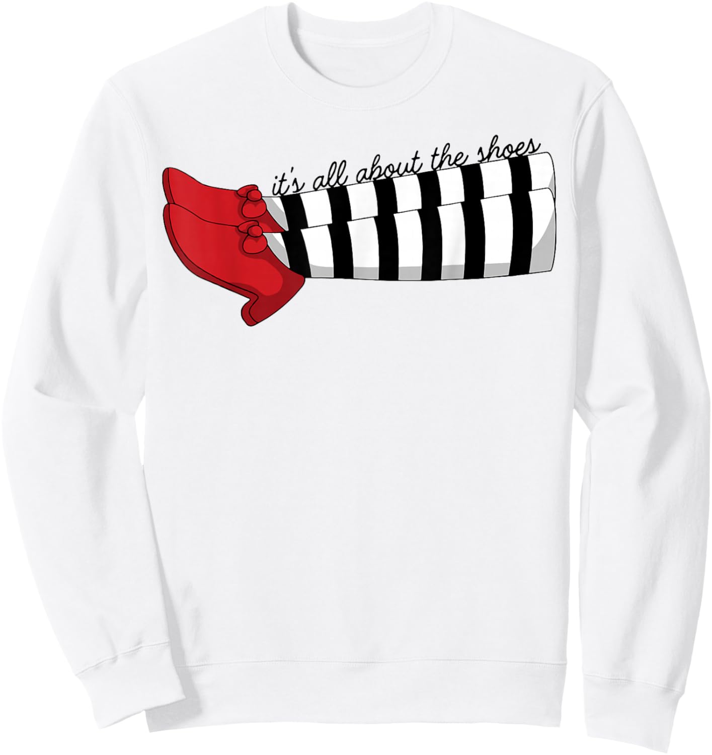 It's All About The Shoes Sweatshirt - Sweatshirt | White