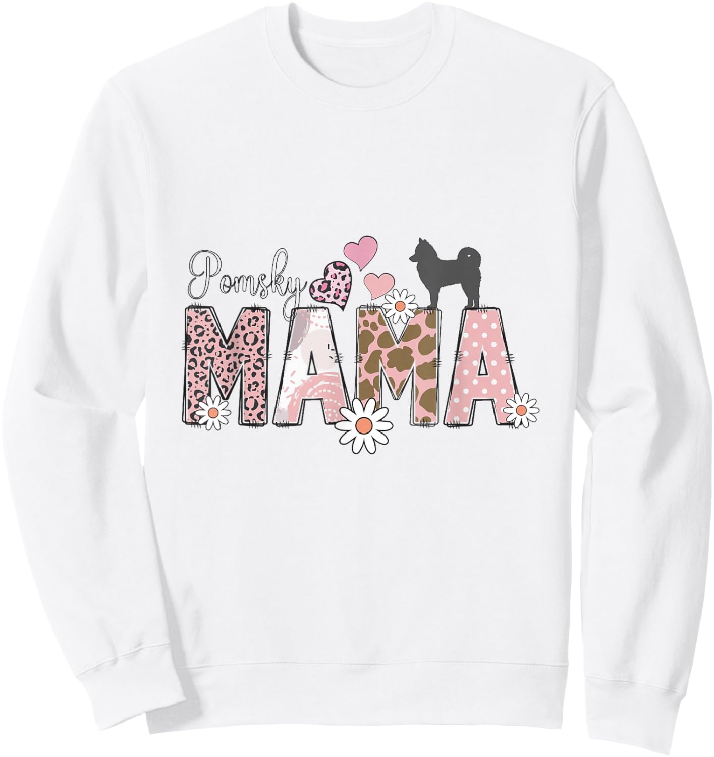 Pomsky Dog Sweatshirt - Sweatshirt | White
