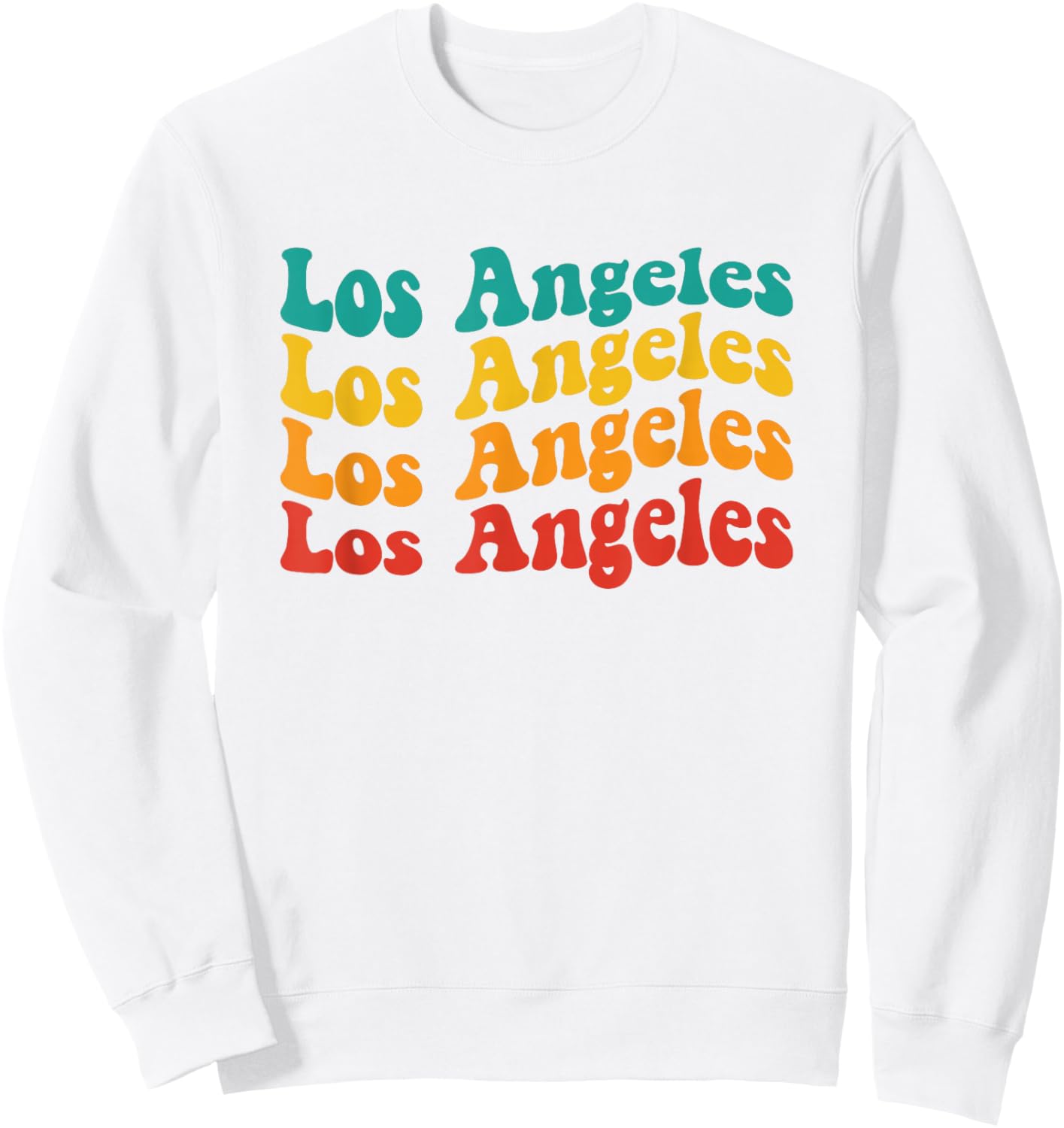 Vintage 60s Los Angeles Souvenir Men Kids LA Sweatshirt - Sweatshirt | White