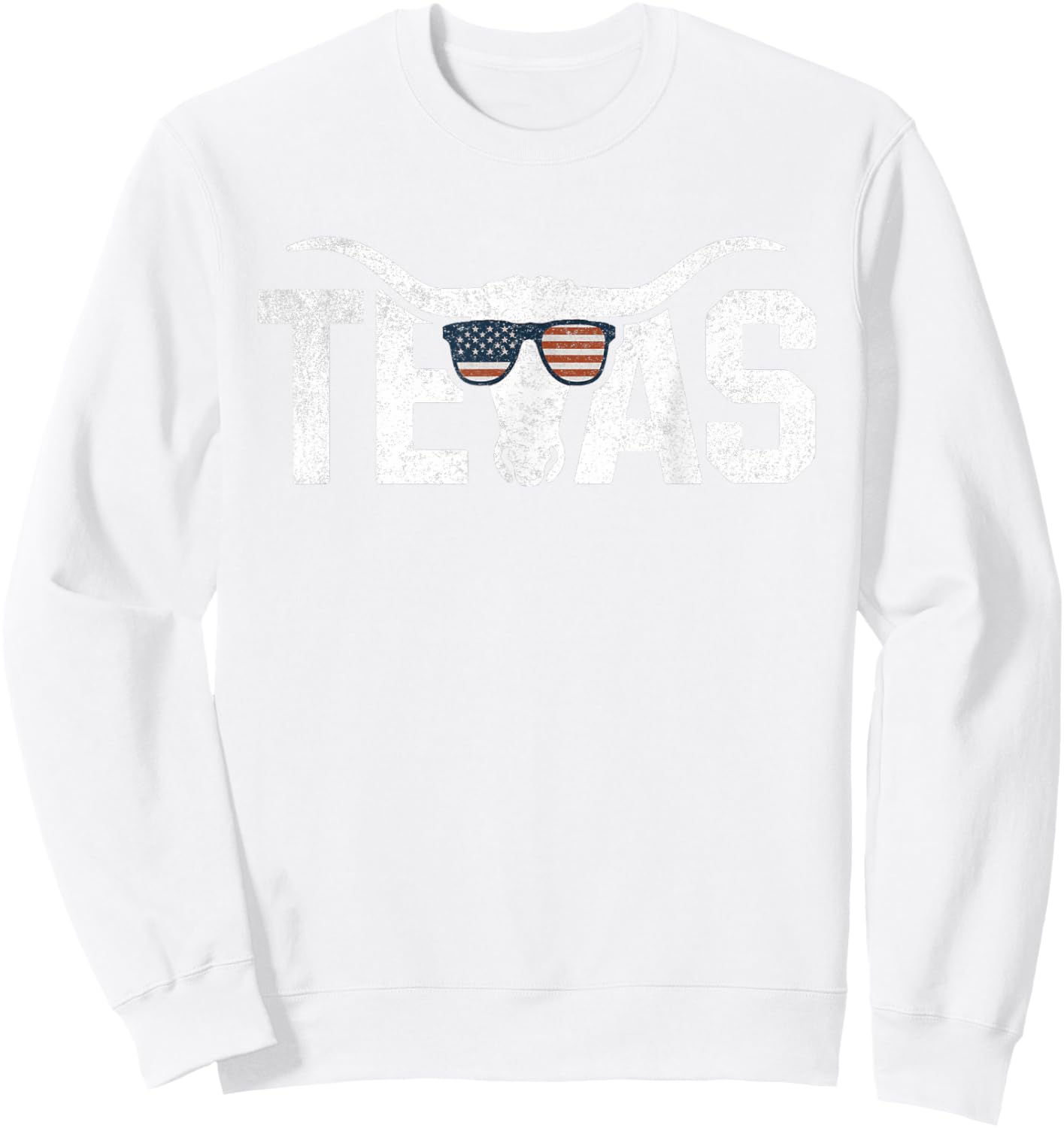 Texas Vintage Retro Sweatshirt - Sweatshirt | White