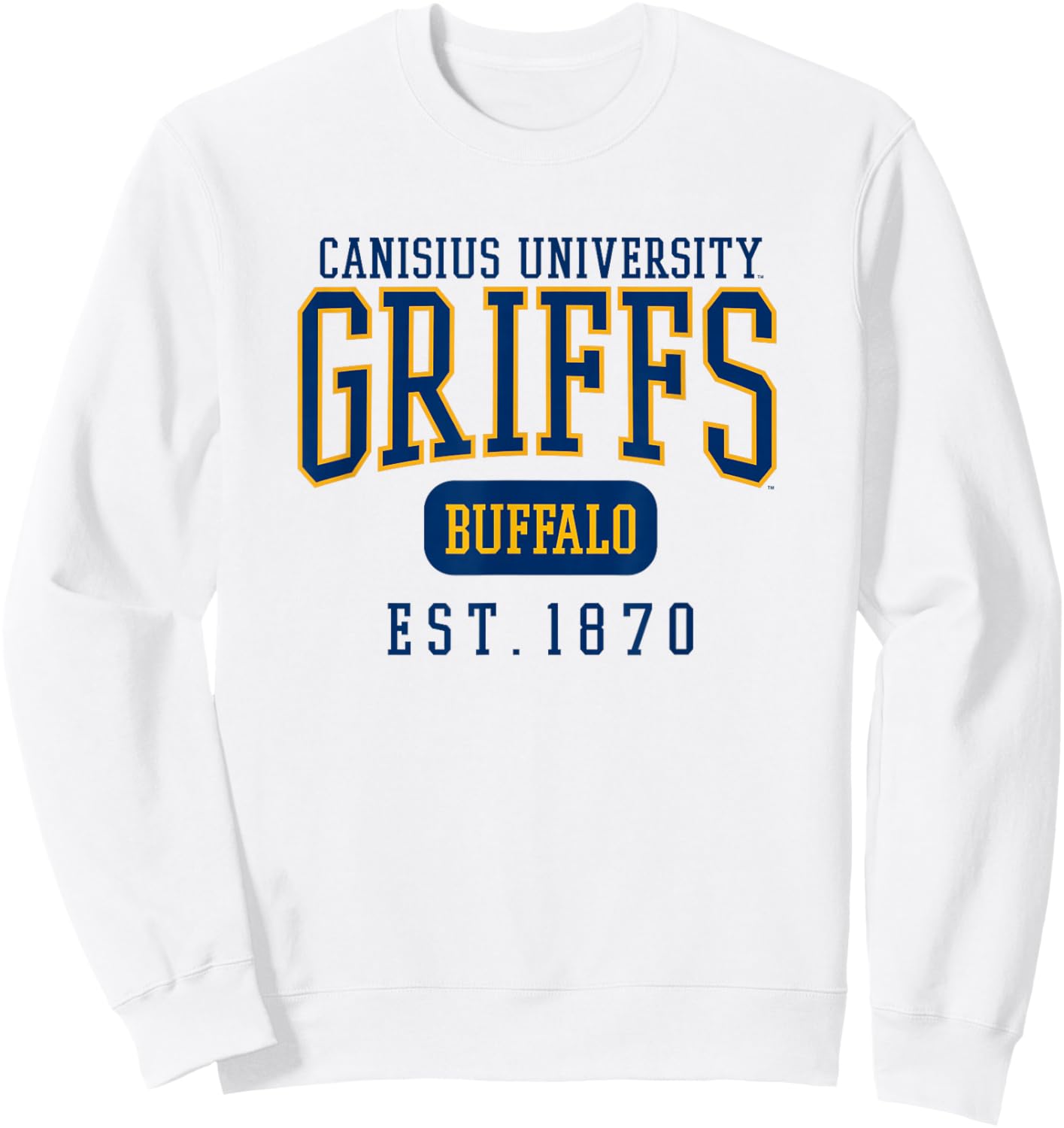 Canisius University Golden Griffins Est. Date Sweatshirt - Sweatshirt | White
