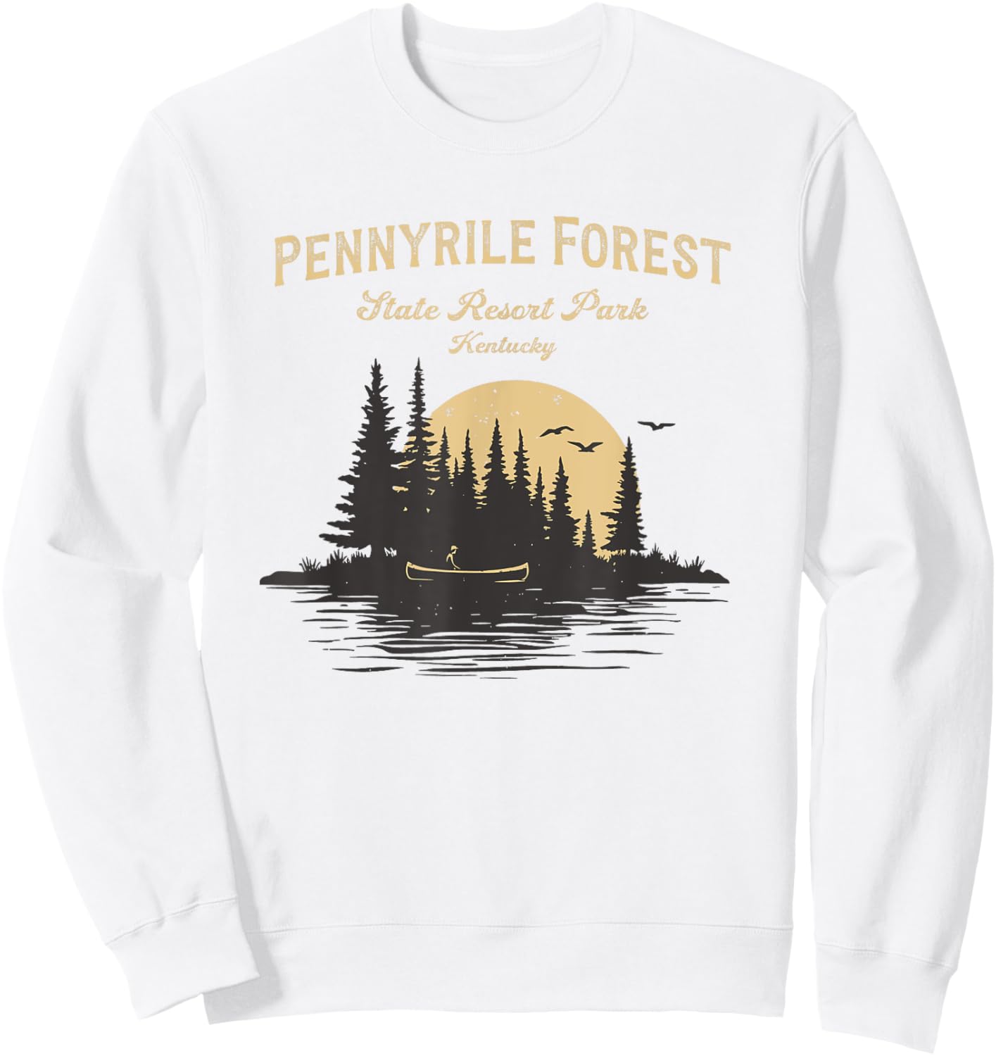Pennyrile Forest State Resort Park Kentucky Lake River Canoe Sweatshirt - Sweatshirt | White