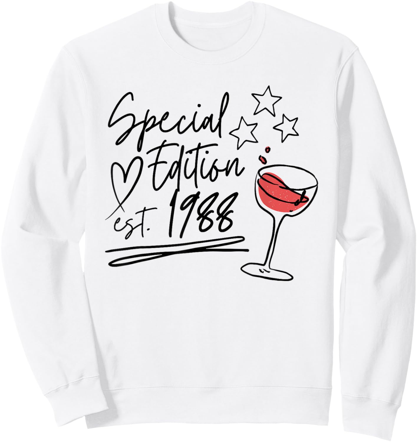 Year Of Birth 1988 Birthday Design Vintage Born In 1988 Sweatshirt - Sweatshirt | White