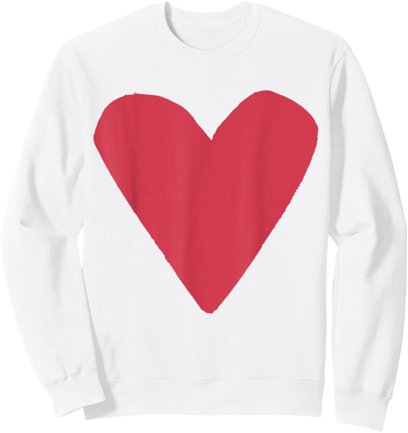 Red Heart Light Gray Sweatshirt - Sweatshirt | White