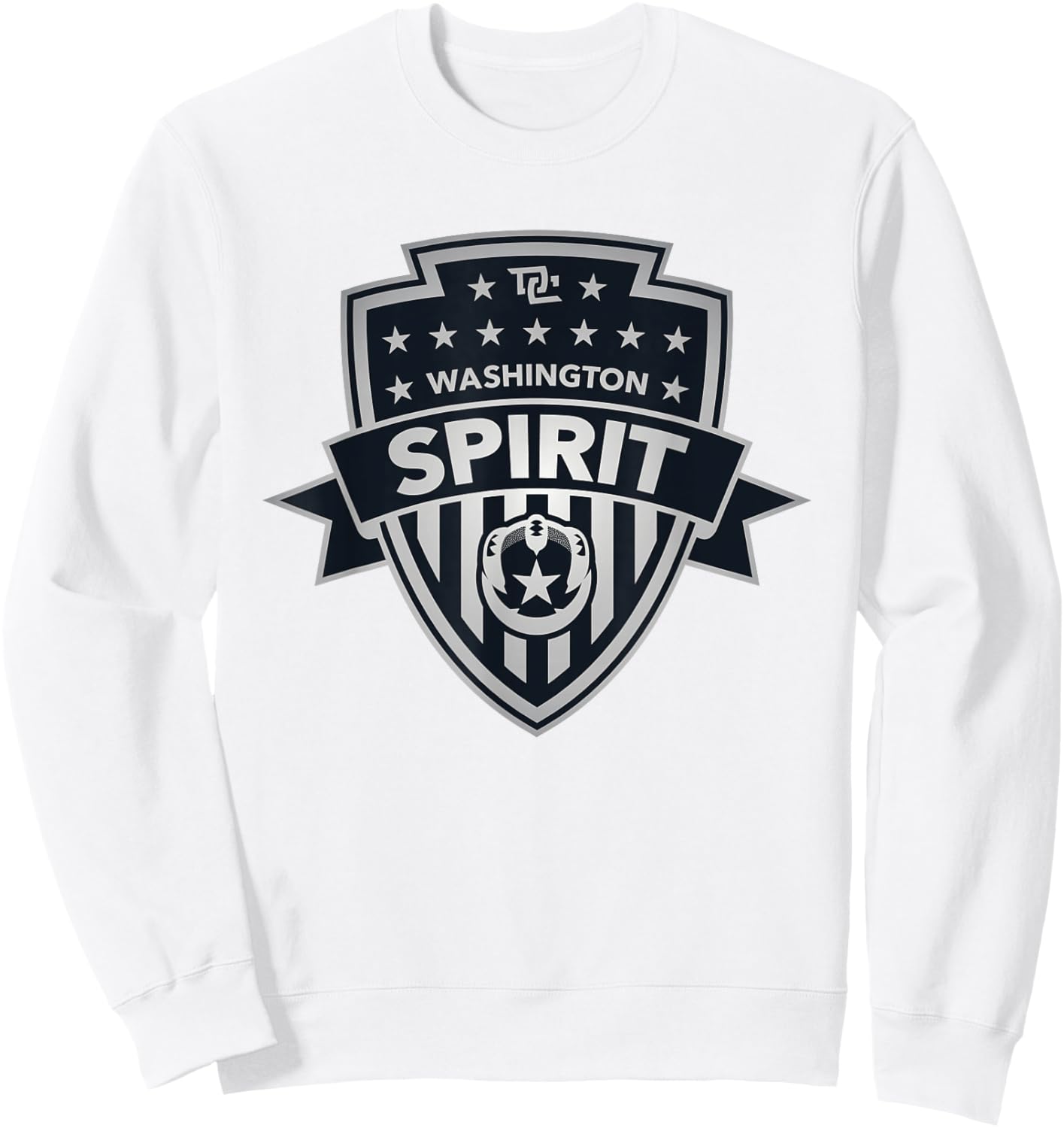 Officially Licensed Washington Spirit Soccer NWSL Apparel Sweatshirt - Sweatshirt | White