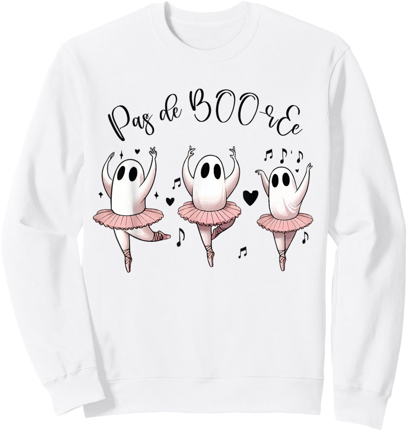 Ghost Pas de BOO-rée Ballet Dance - Halloween Ballerina Sweatshirt - Sweatshirt | White