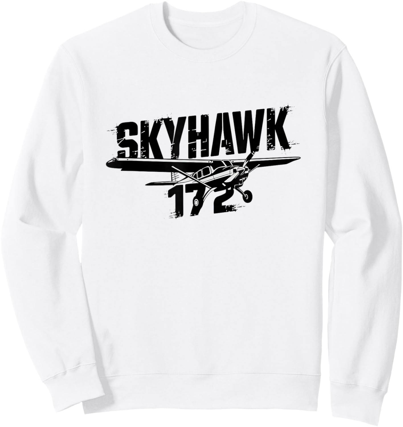 C172 Skyhawk C-172 Airplane Classic Vintage Aviation Pilot Sweatshirt - Sweatshirt | White