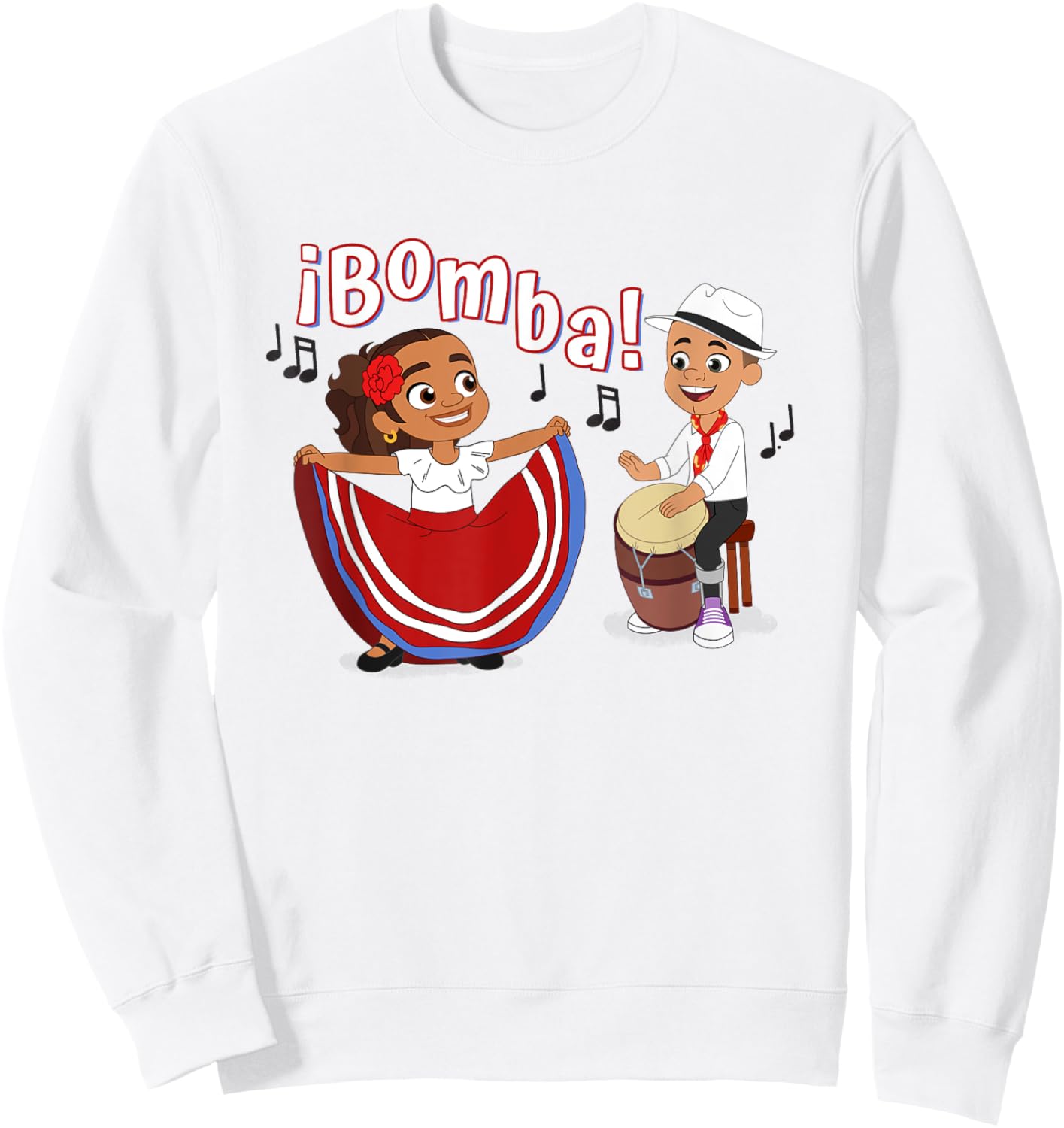 Alma and Eddie ¡Bomba! Sweatshirt - Sweatshirt | White