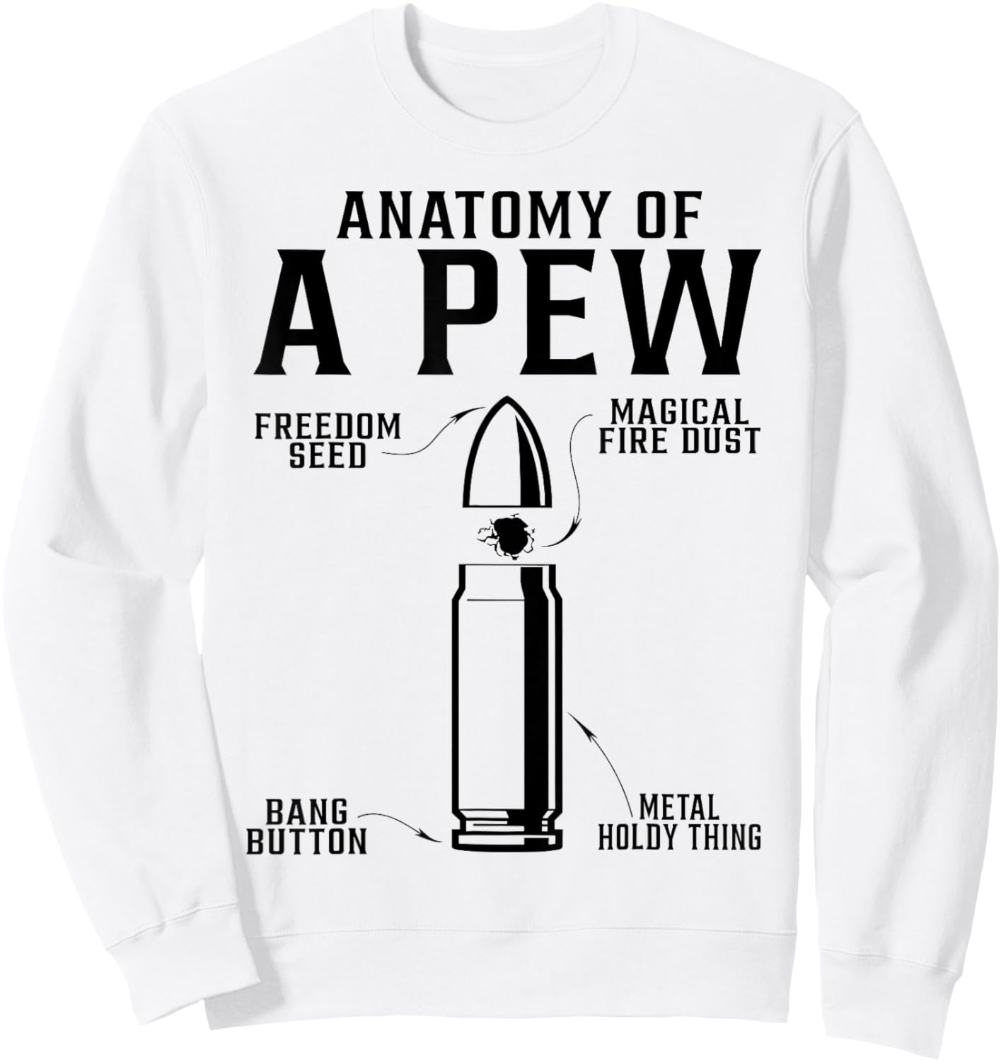 Pew anatomy Sweatshirt - Sweatshirt | White