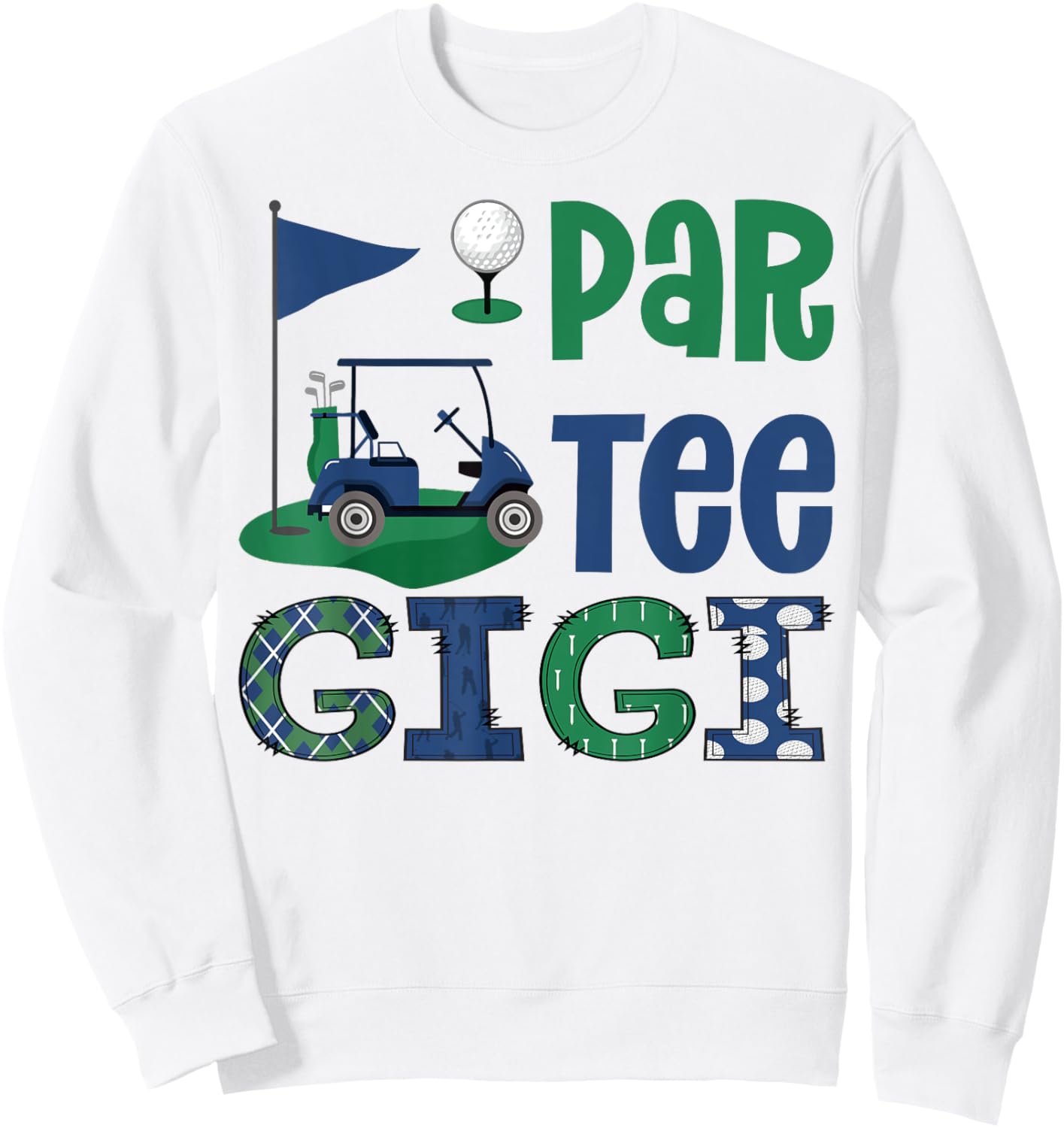 Par- Gigi Golf Lover Birthday Party Family Matching Sweatshirt - Sweatshirt | White