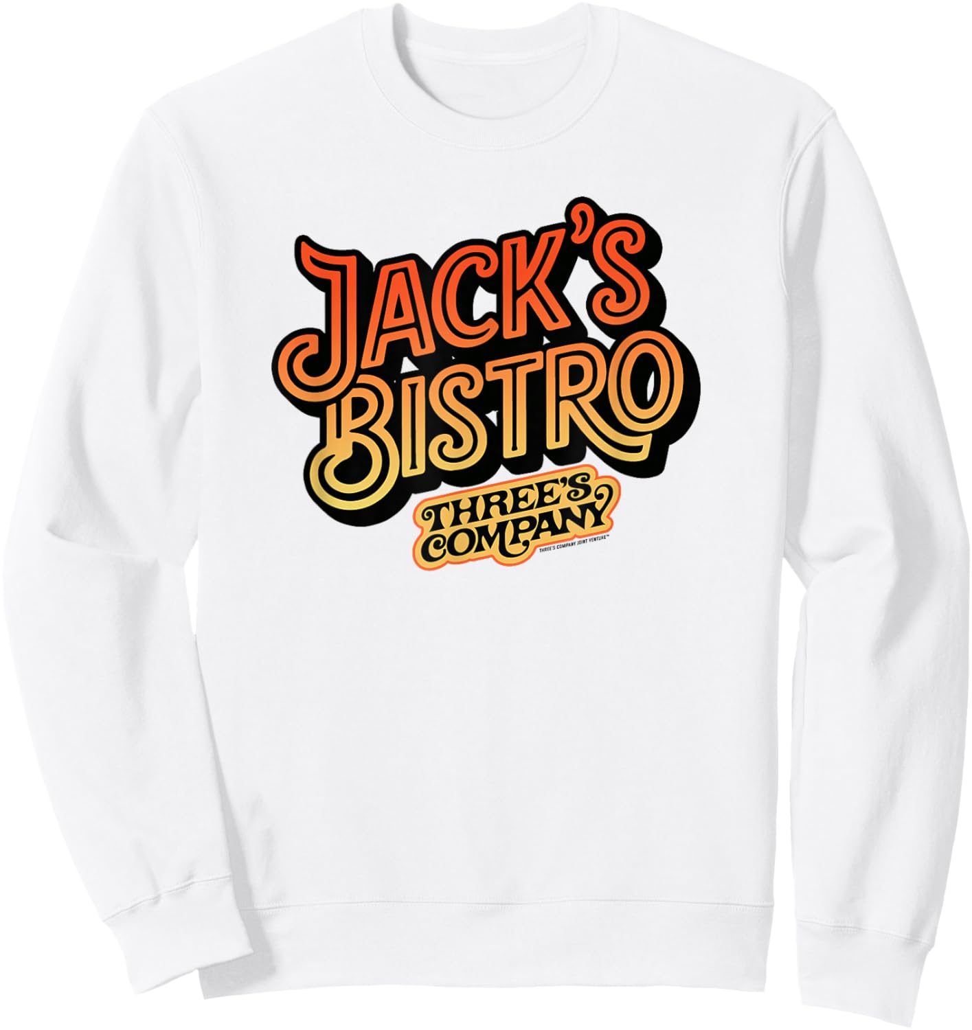 Jack's Bistro Retro Three's Company Jack Tripper Vintage Sweatshirt - Sweatshirt | White