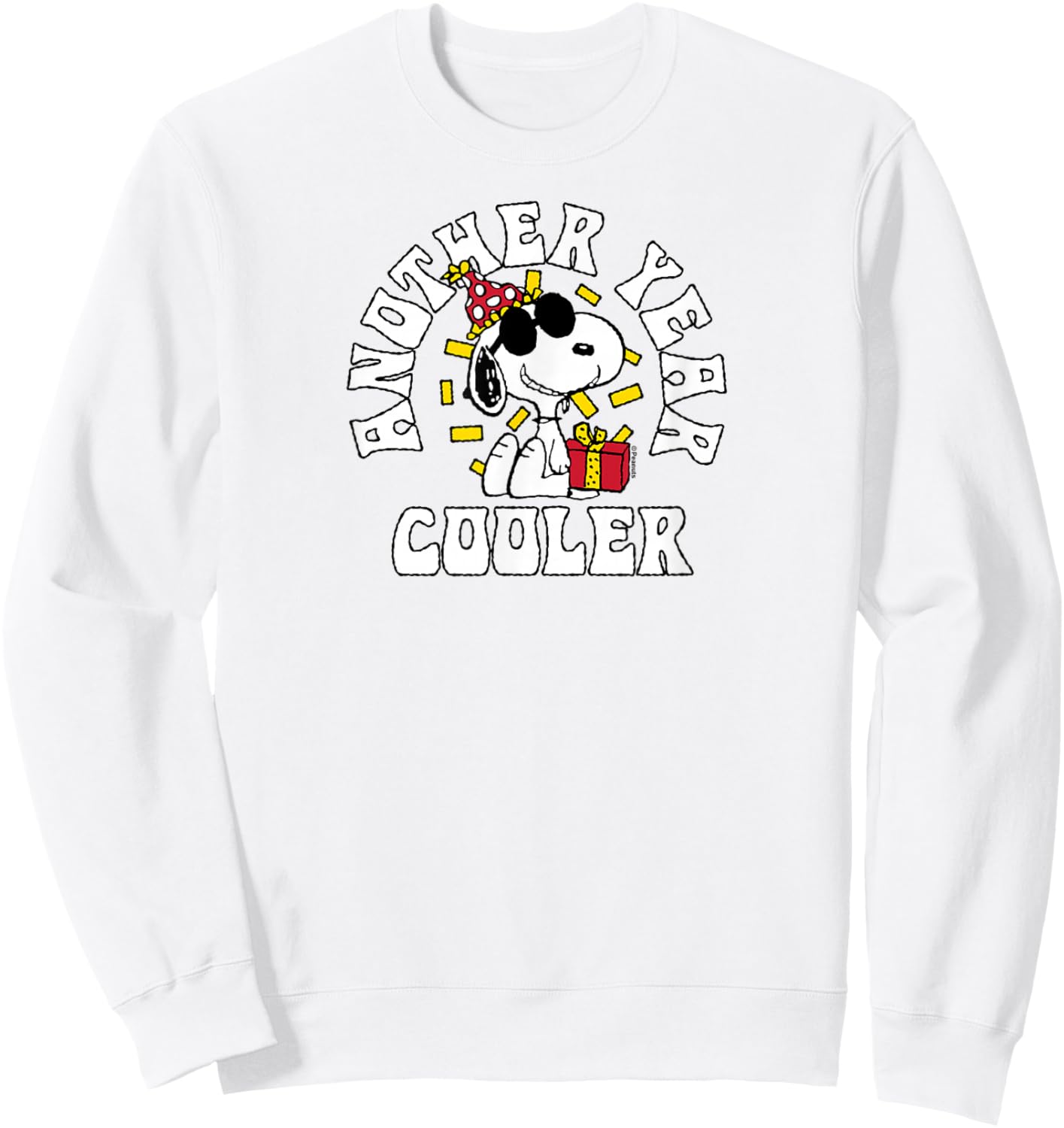 Peanuts - Snoopy Birthday Another Year Cooler Sweatshirt - Sweatshirt | White
