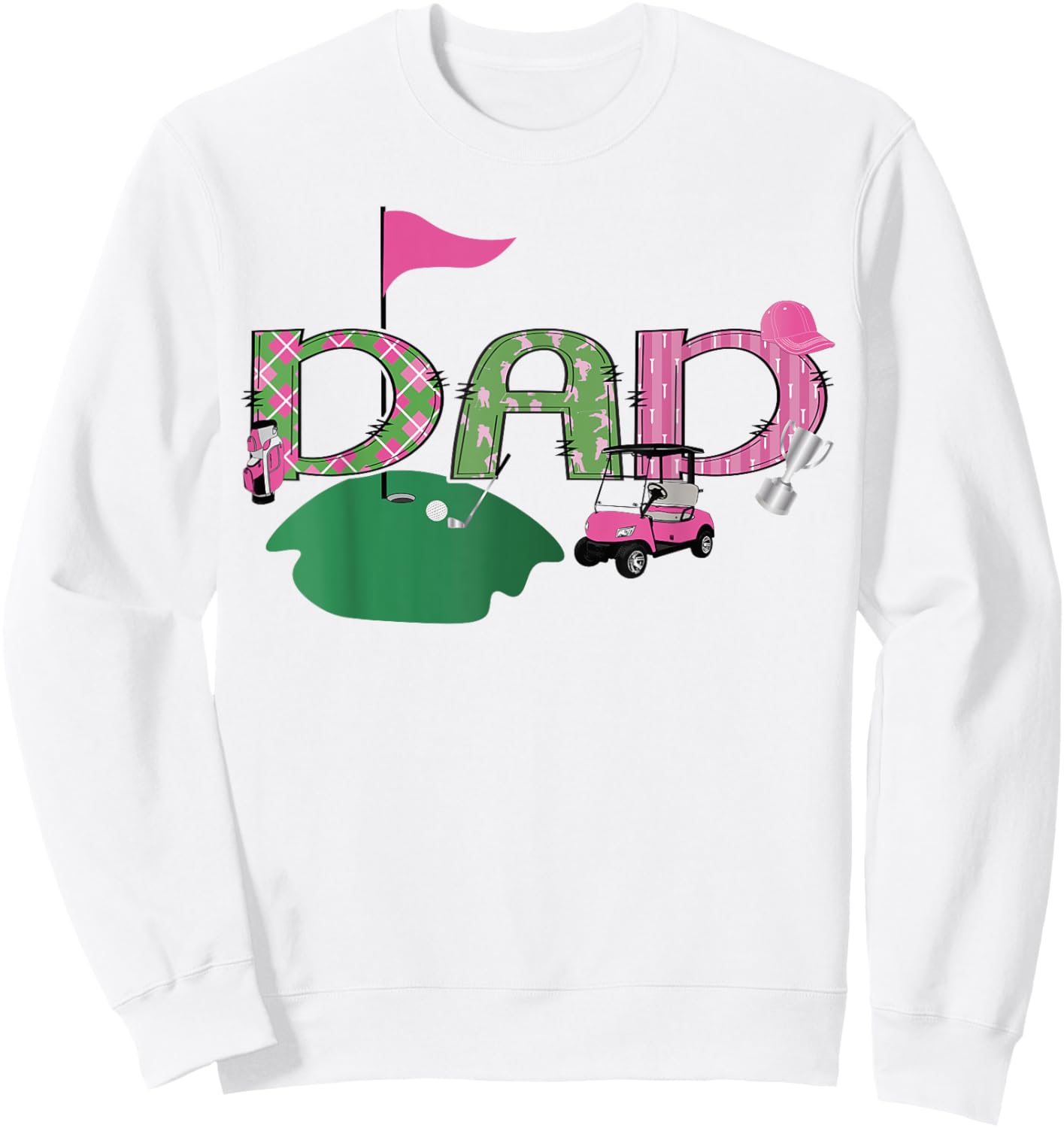 Golf Dad Hole In One Golf 1St Birthday Party Sweatshirt - Sweatshirt | White