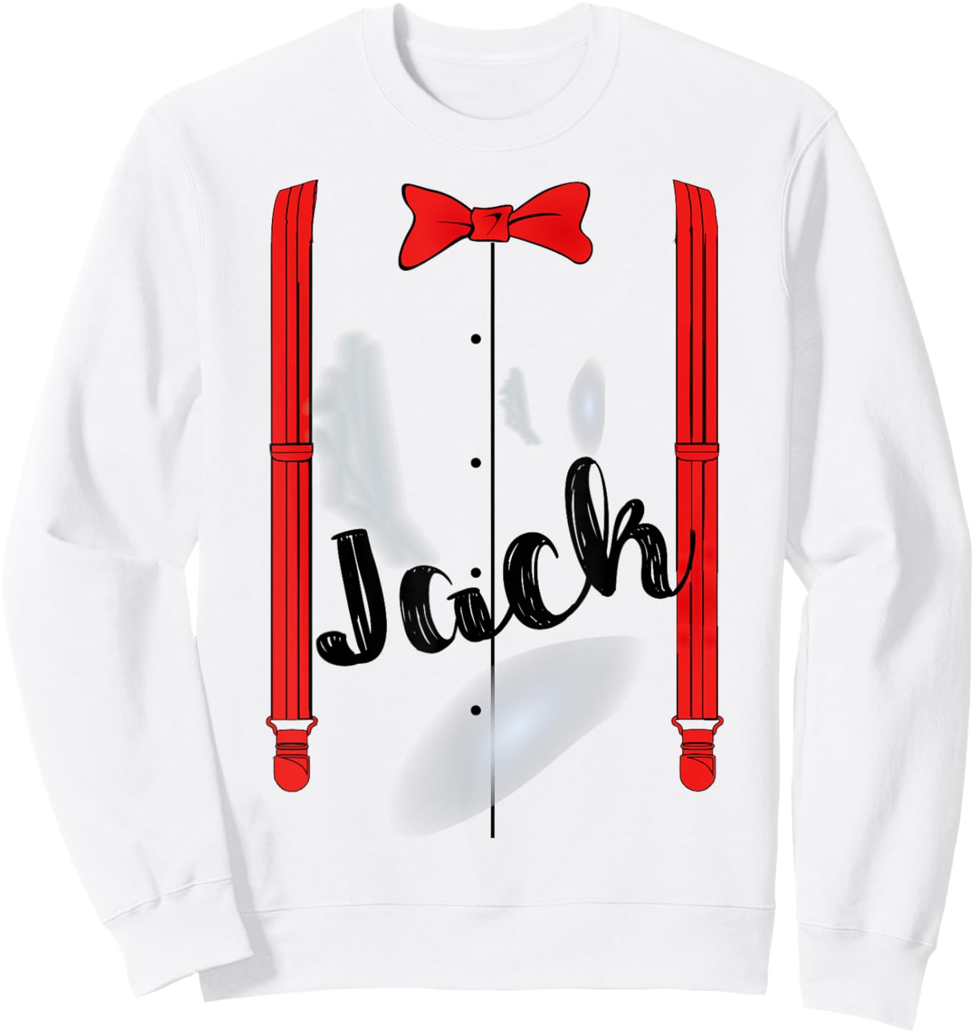 Jack & Jill For a Duo Matching Couple Halloween Costume 1/2 Sweatshirt - Sweatshirt | White