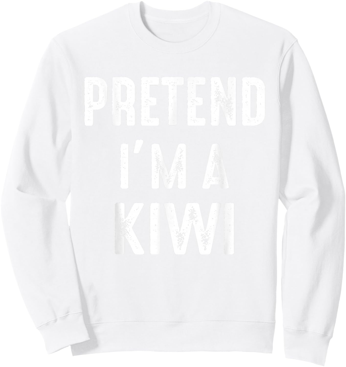 Pretend I'm A Kiwi Family Matching Halloween Costume Kiwi Sweatshirt - Sweatshirt | White