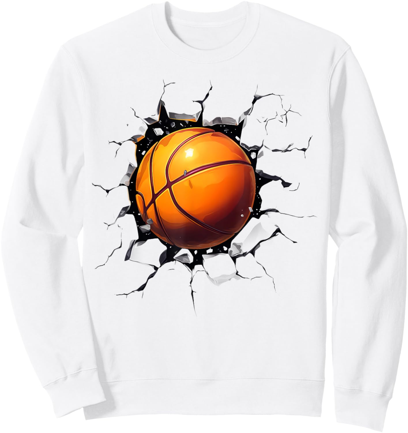 Basketball Players Basketball Team Graphic Sports Basketball Sweatshirt - Sweatshirt | White