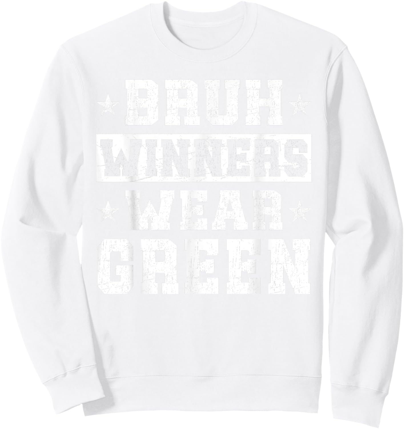 Spirit Week Winners Wear Green Camp Team Game Color Sports Sweatshirt - Sweatshirt | White