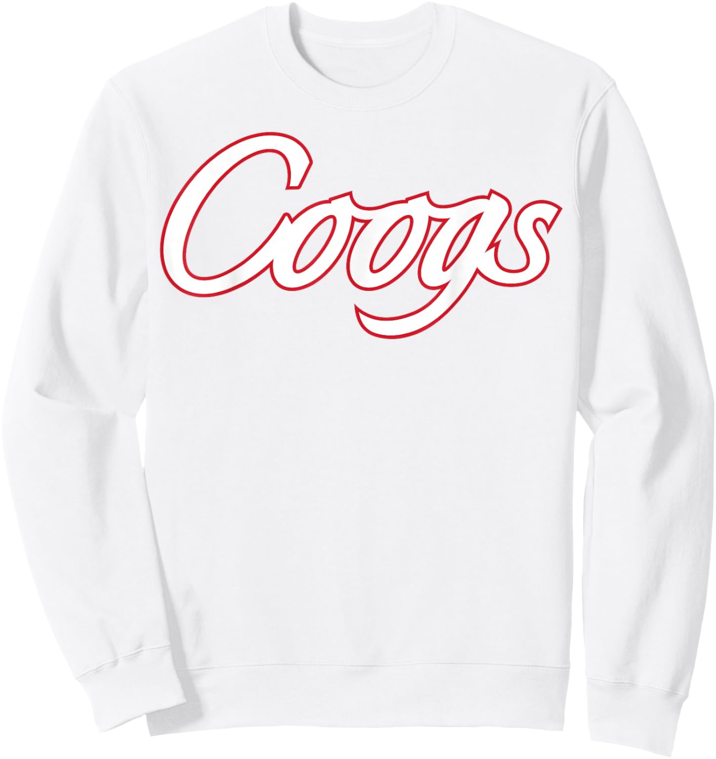 University of Houston | Houston Blue Collection Coogs Script Sweatshirt - Sweatshirt | White