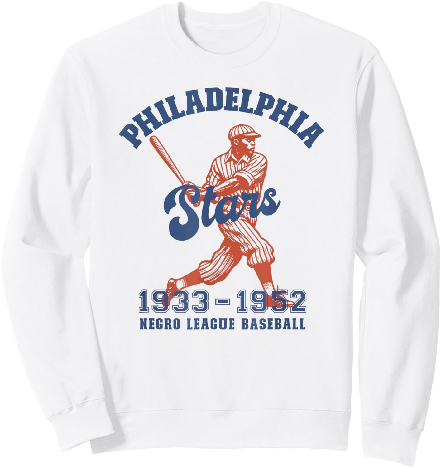 Philadelphia Negro League Baseball Black History Month Sweatshirt - Sweatshirt | White