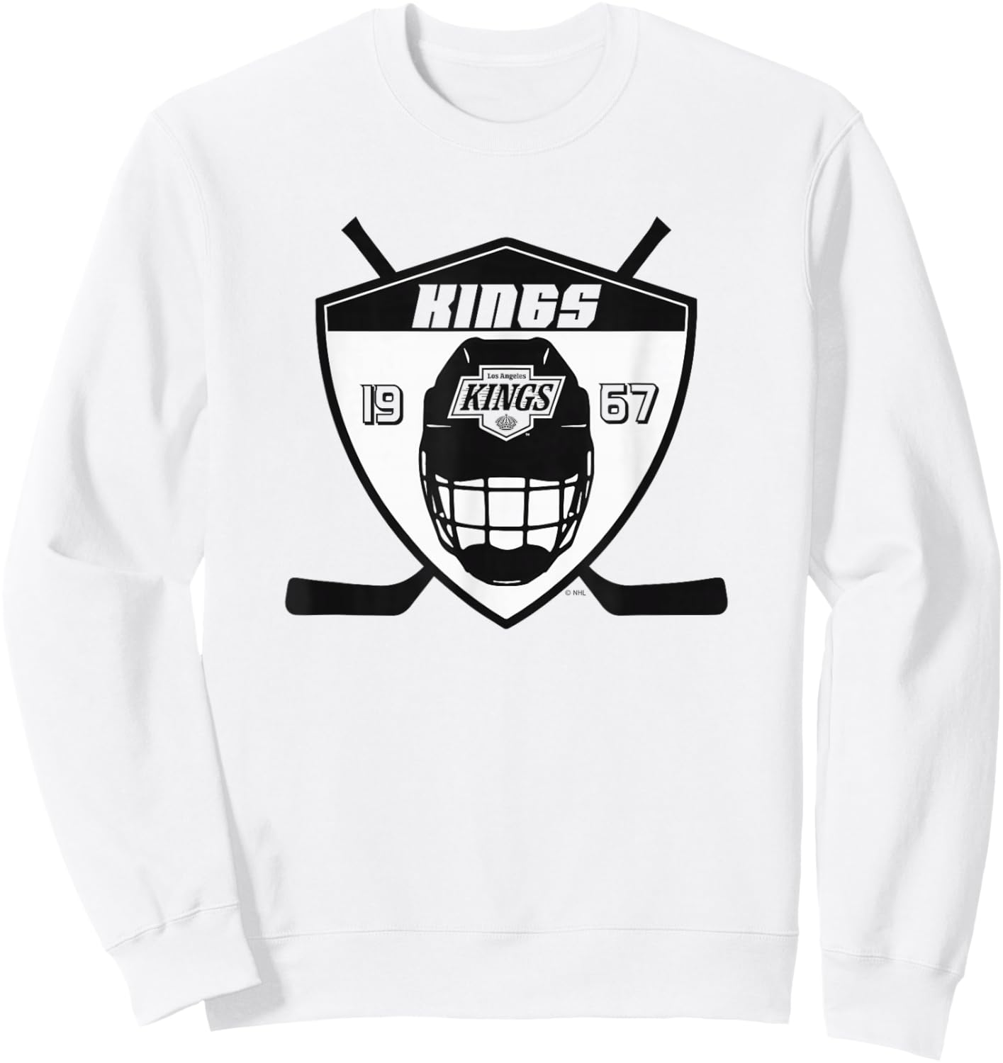 Los Angeles Kings Shield Gray Officially Licensed Sweatshirt - Sweatshirt | White
