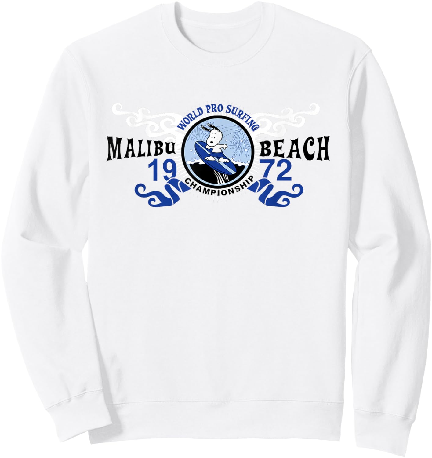 Peanuts Snoopy World Pro Surfing 1972 Sweatshirt - Sweatshirt | White