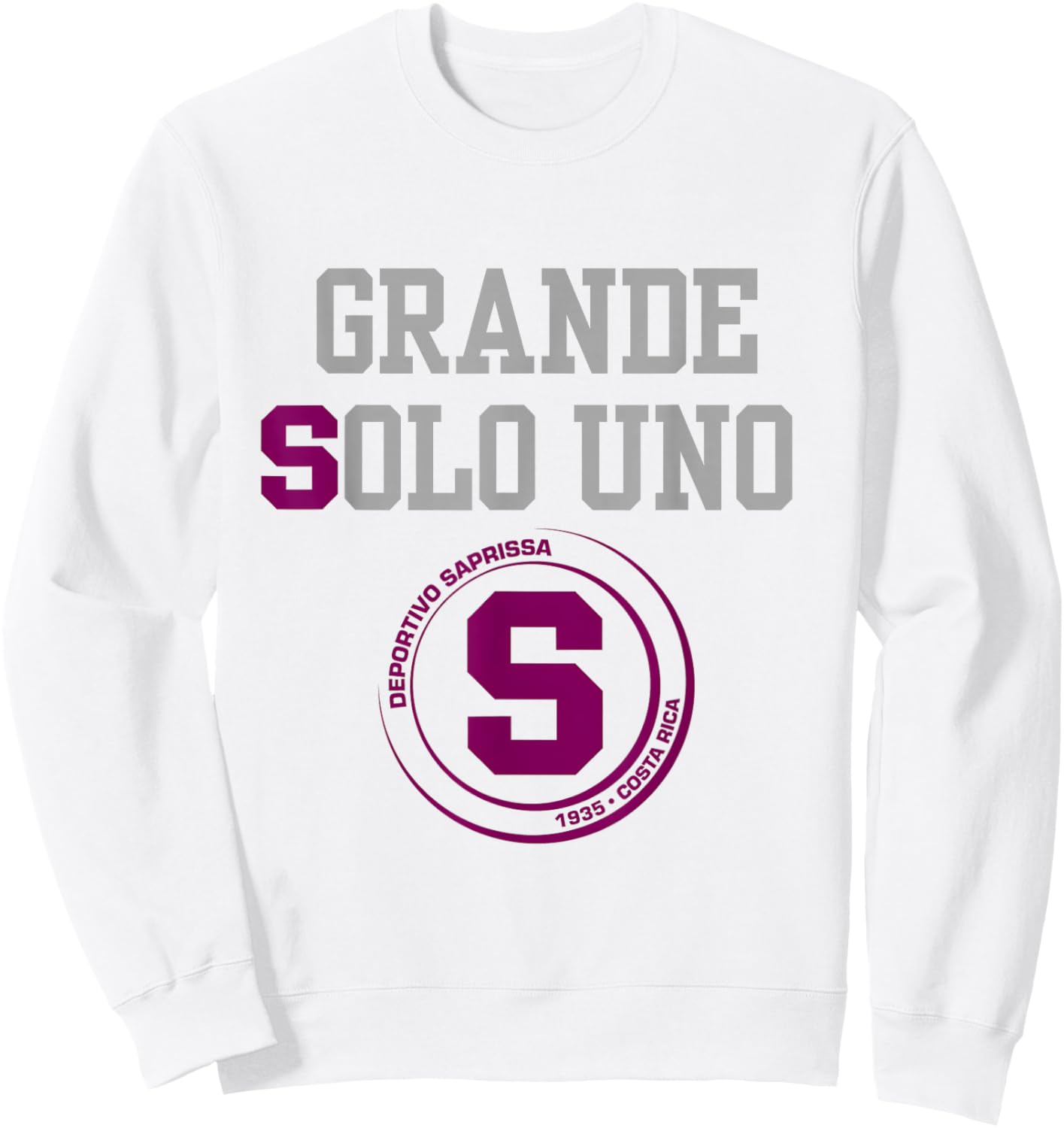Grande SOLO uno Saprissa apparel Sweatshirt - Sweatshirt | White