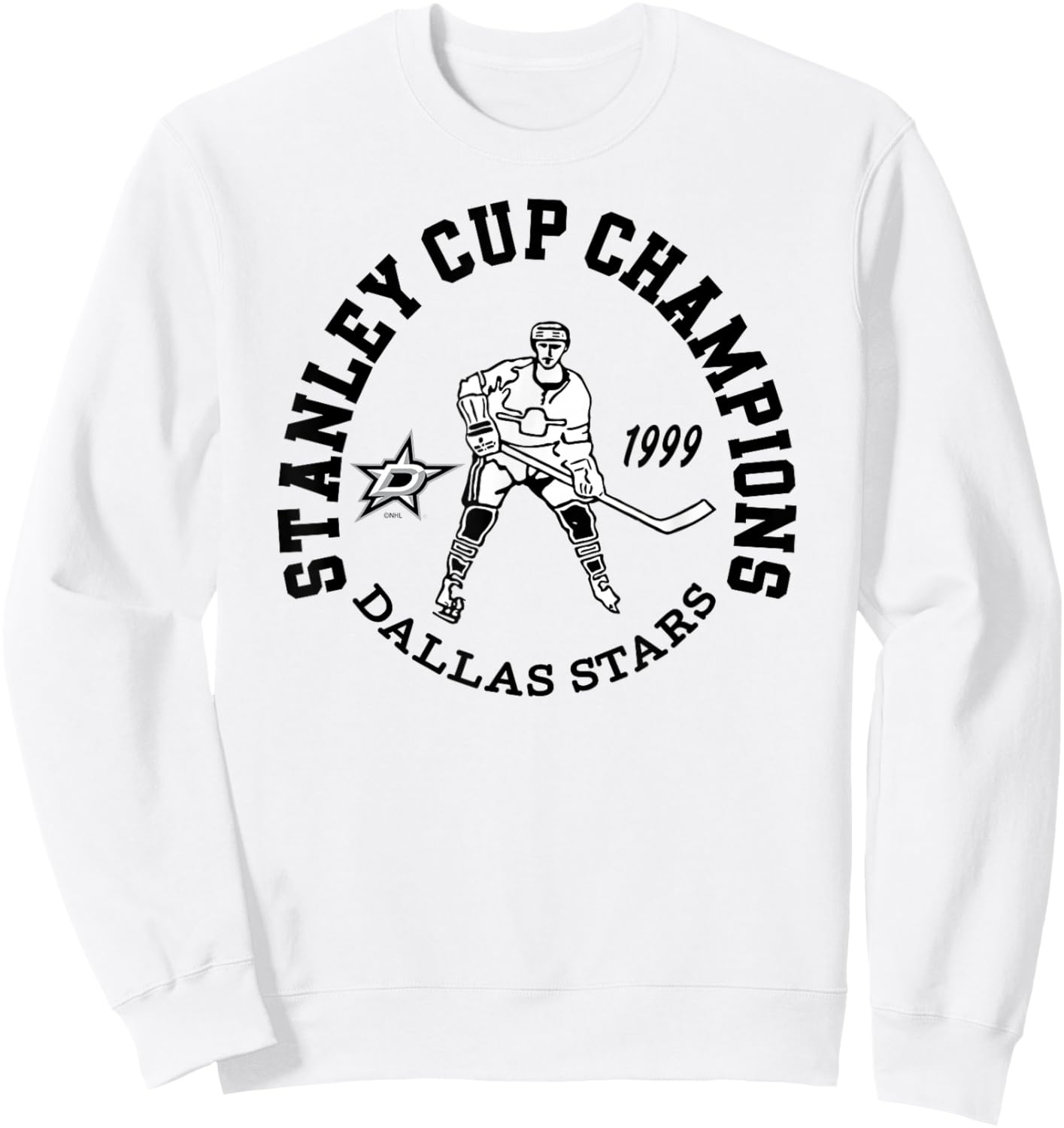 Dallas Stars Stanley Cup Champions 1999 Green Sweatshirt - Sweatshirt | White